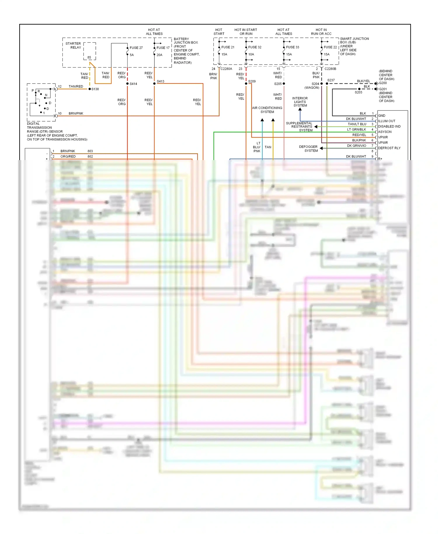 Ford Taurus IV facelift (2004-2006) pnk wiring diagram  (11 of 15)