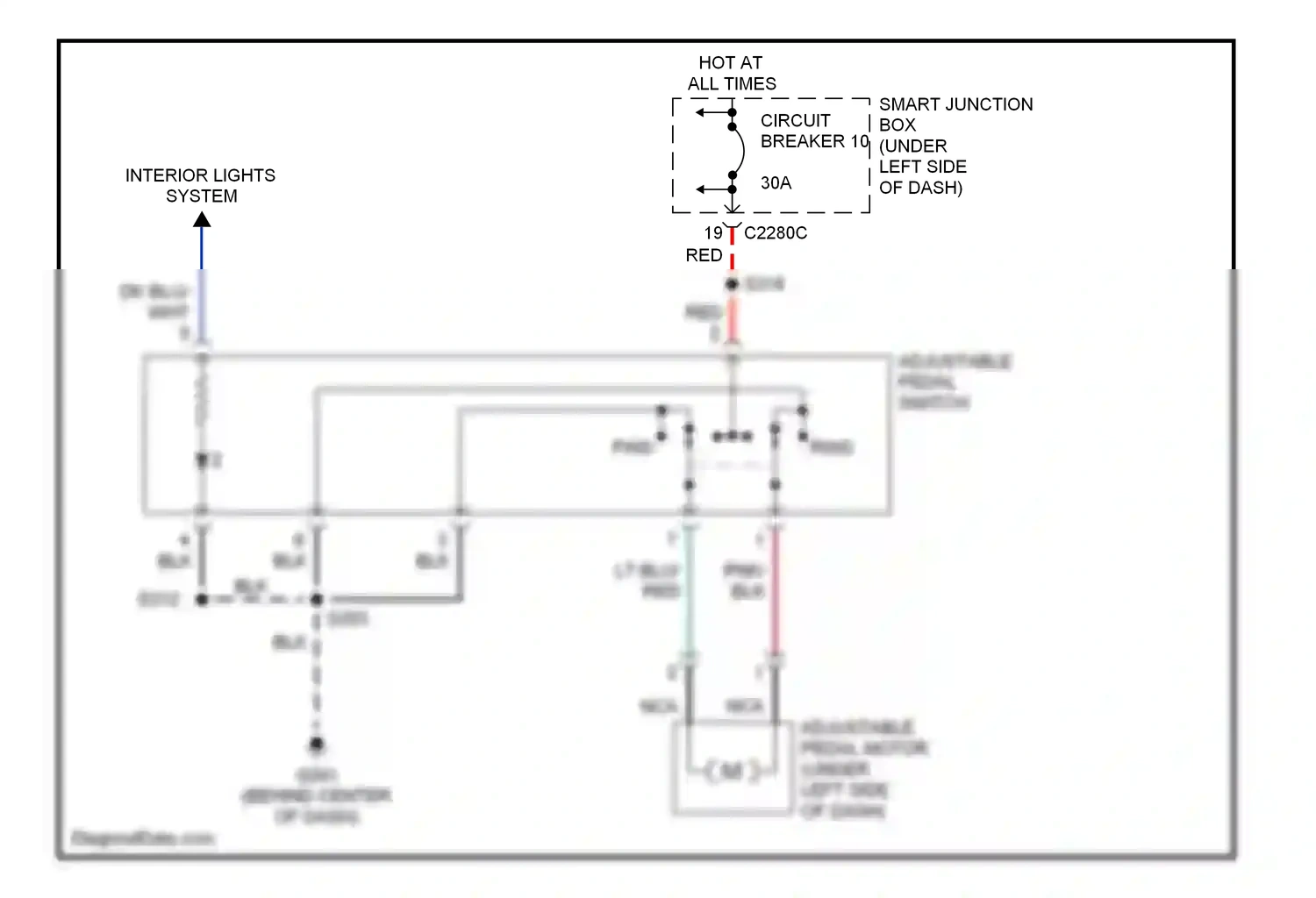 Ford Taurus IV facelift (2004-2006) pnk wiring diagram  (1 of 15)