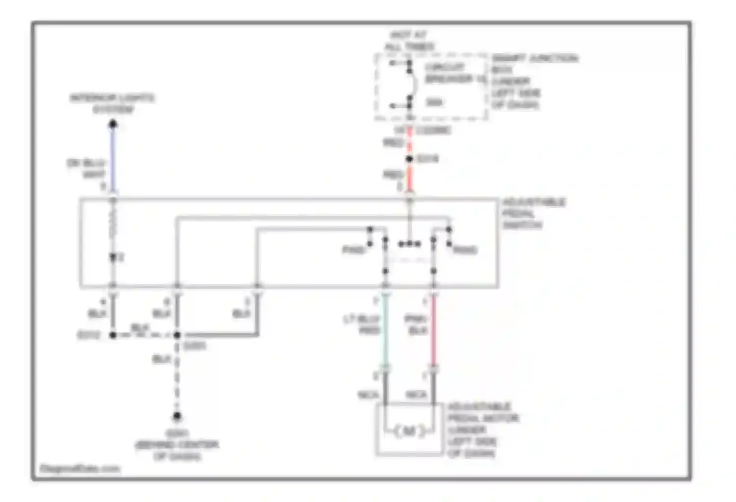 Wiring diagram red for Ford Taurus IV facelift (2004-2006) (31 of 46)