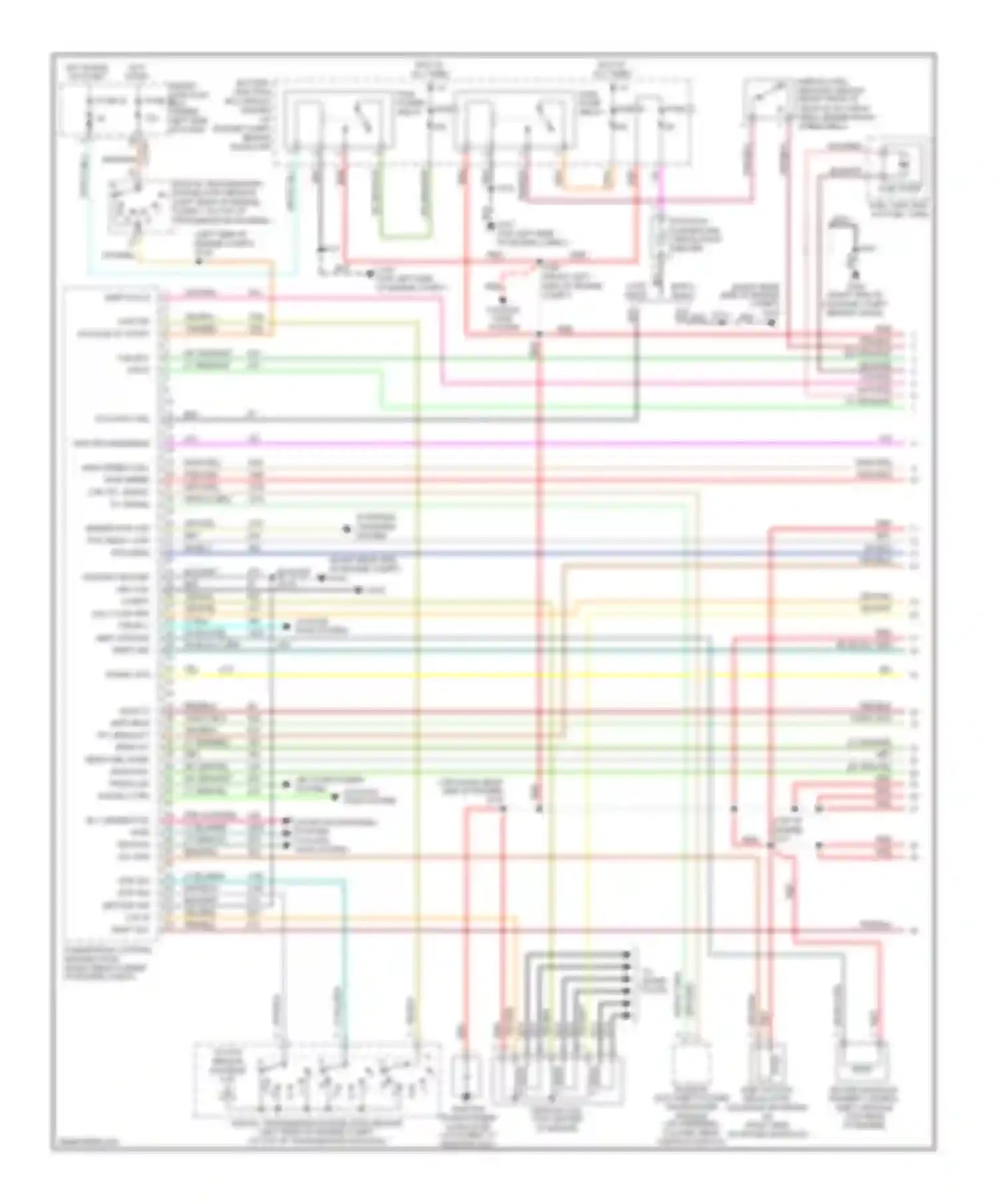 Wiring diagram high speed can+ high speed can- rx, signal tx, signal for Ford Taurus IV facelift (2004-2006)
