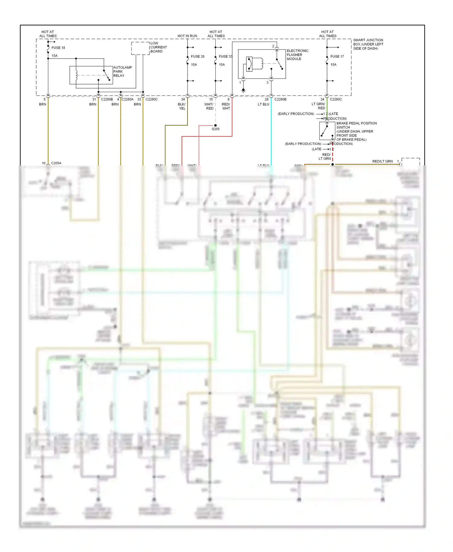 Ford Taurus IV facelift (2004-2006) sable wiring diagram  (1 of 4)