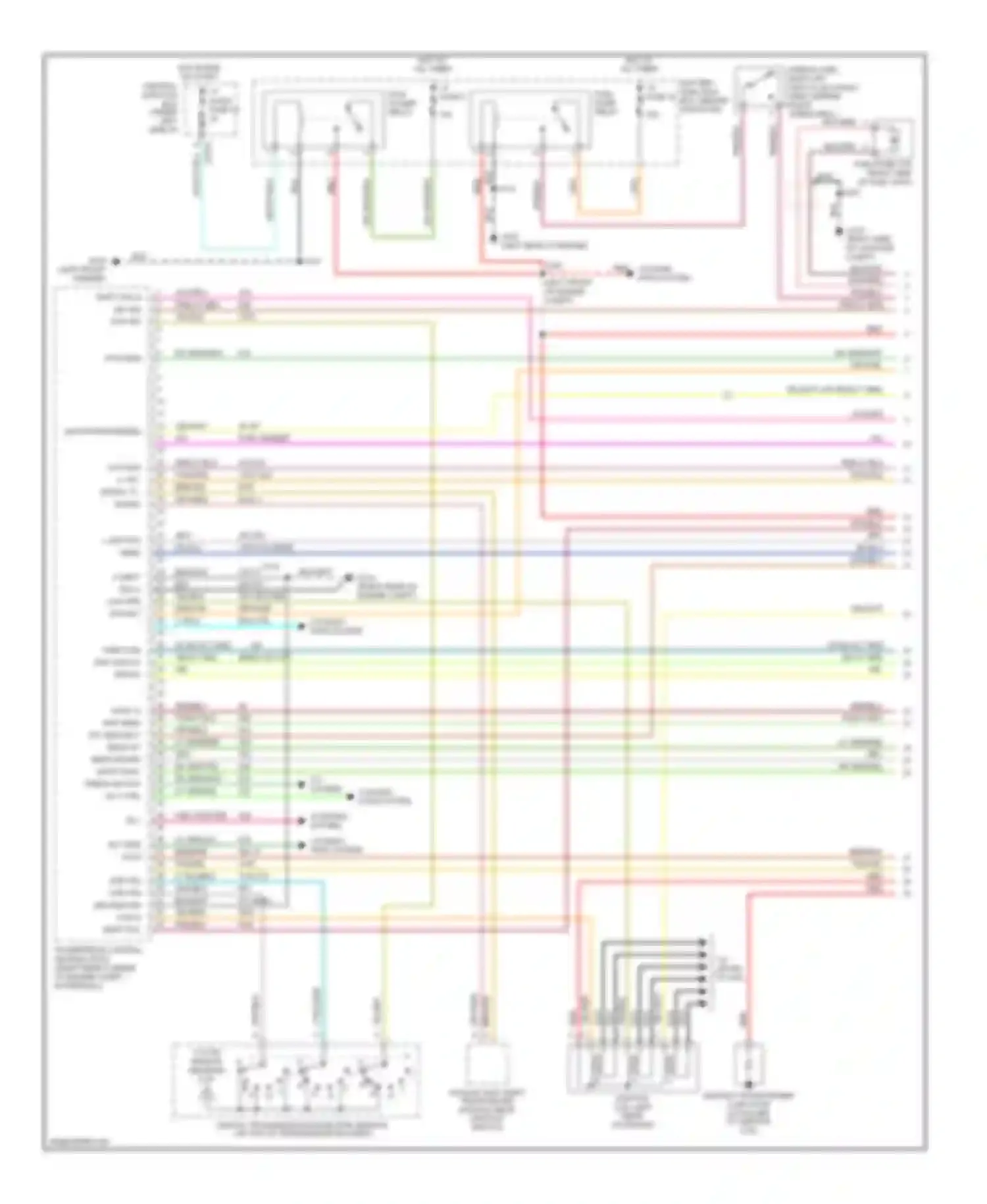 Taurus Ford IV (1999-2004): Wiring diagram engine performance 3.0l 24-valves (1 of 4)