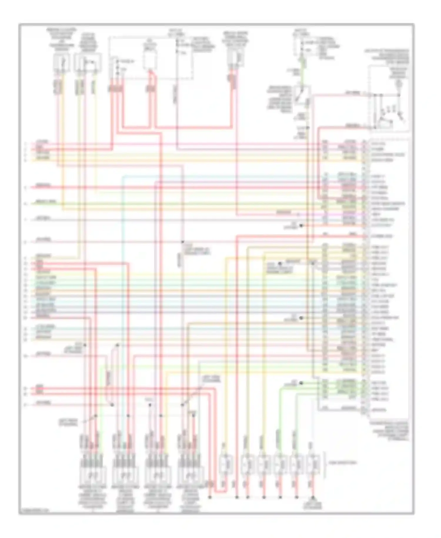 Taurus Ford IV (1999-2004): Wiring diagram engine performance 3.0l 24-valves (4 of 4)