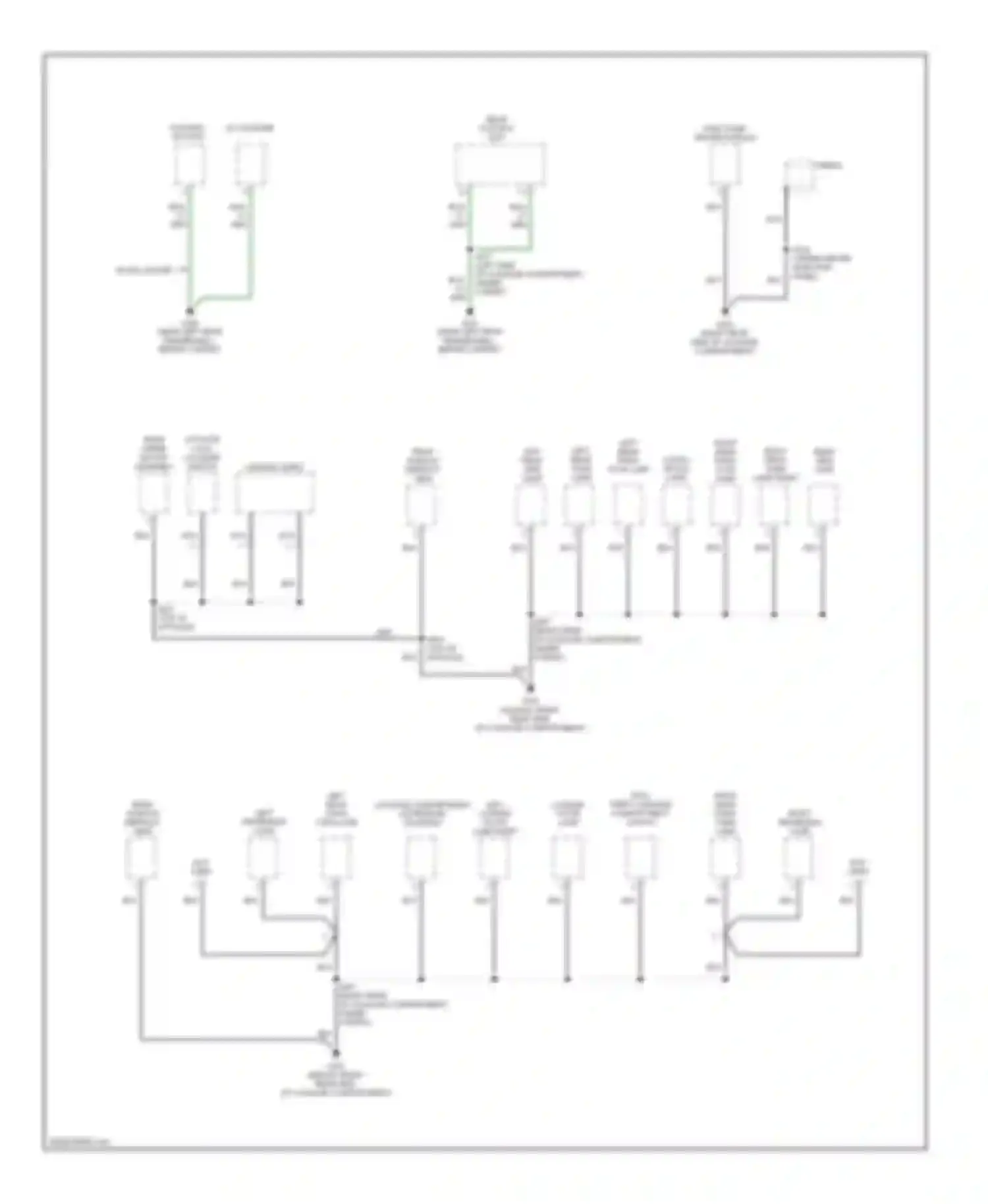 Taurus Ford IV (1999-2004): Ground distribution circuit (3 of 3)