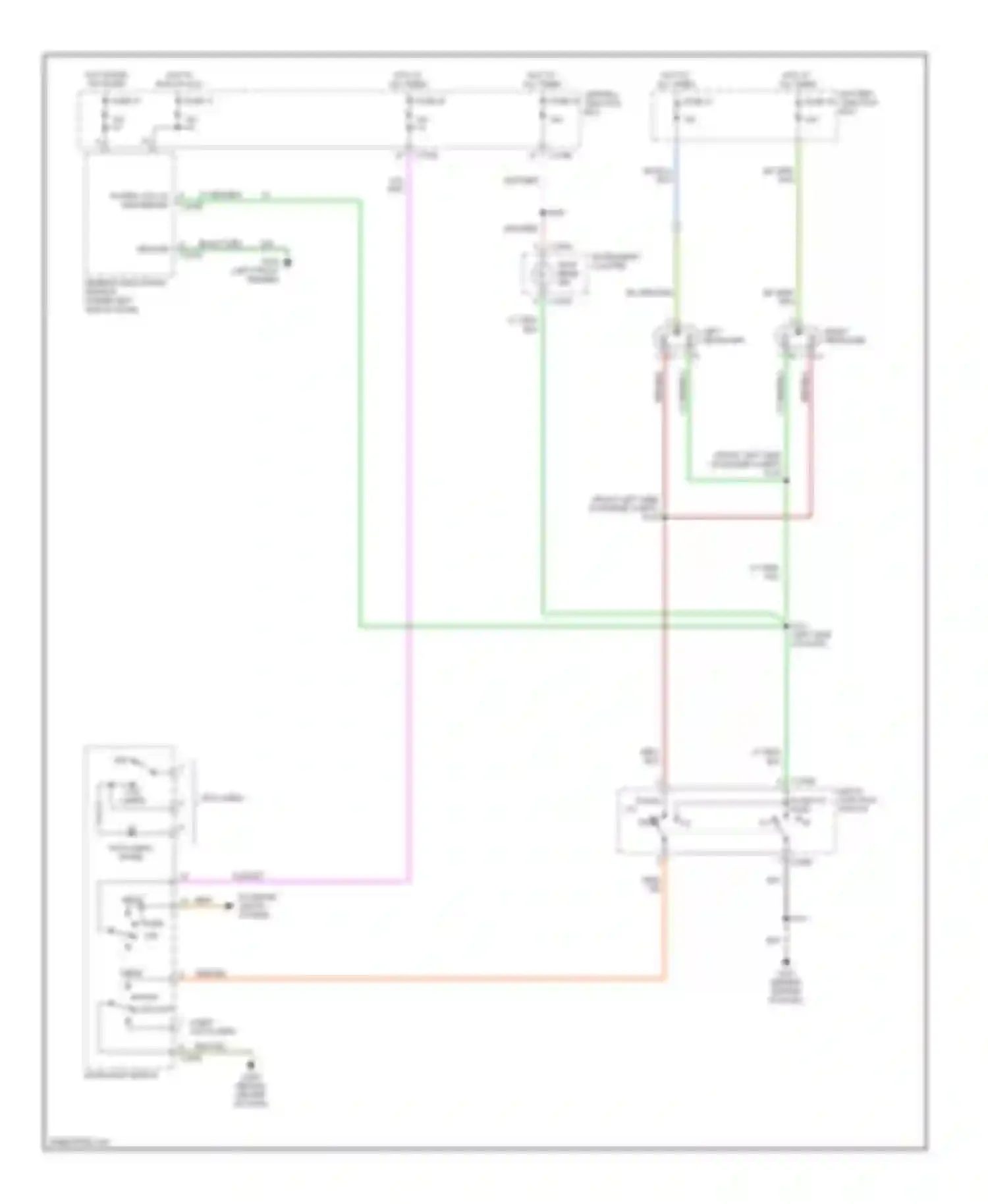 Taurus Ford IV (1999-2004): Headlamps circuit, without drl