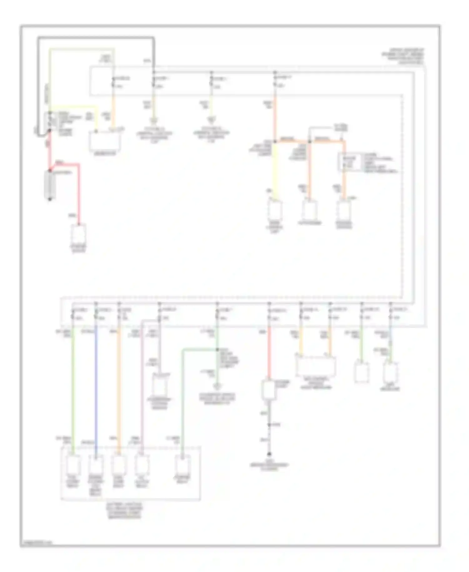 Taurus Ford IV (1999-2004): Power distribution circuit (1 of 3)