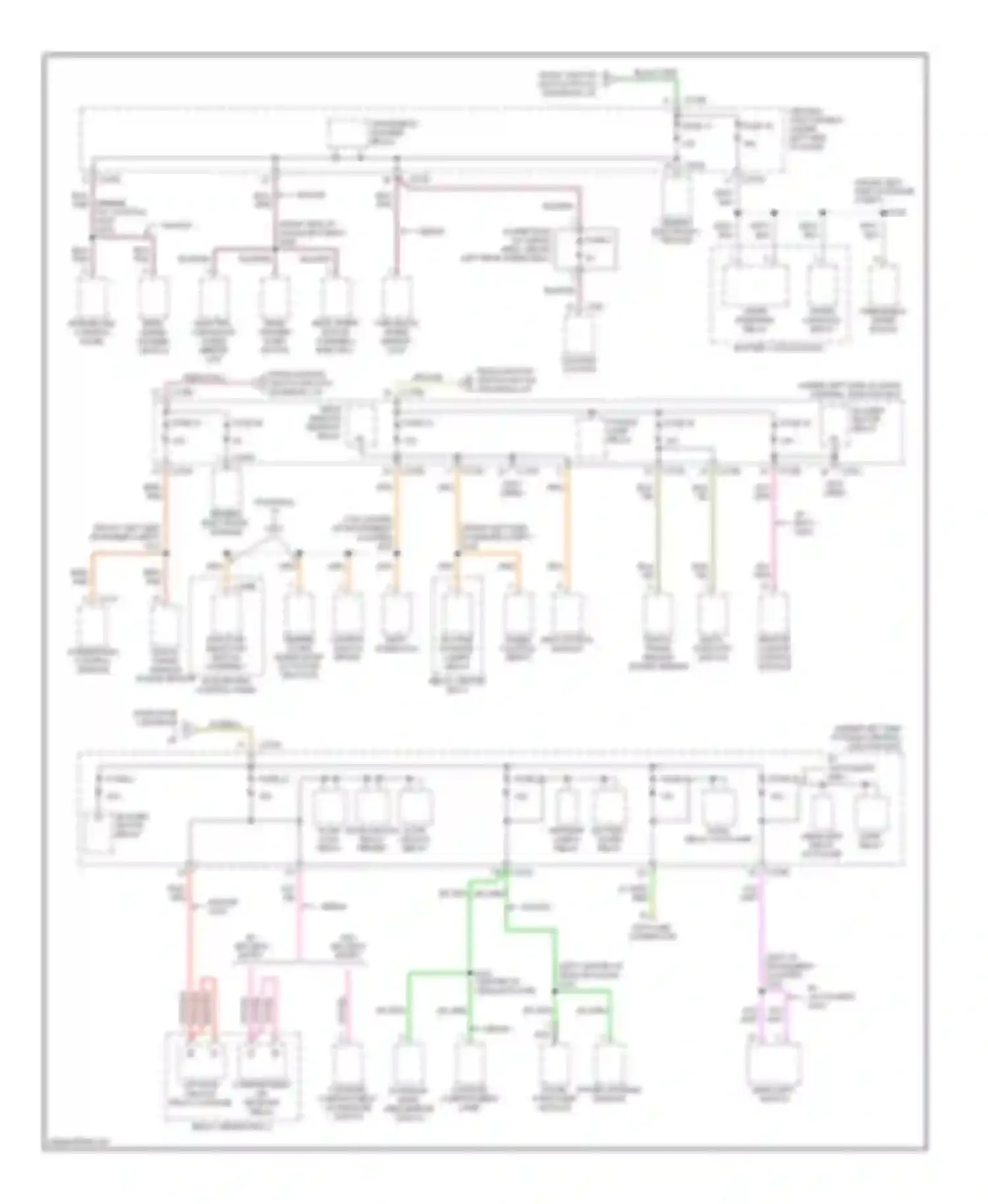 Taurus Ford IV (1999-2004): Power distribution circuit (3 of 3)