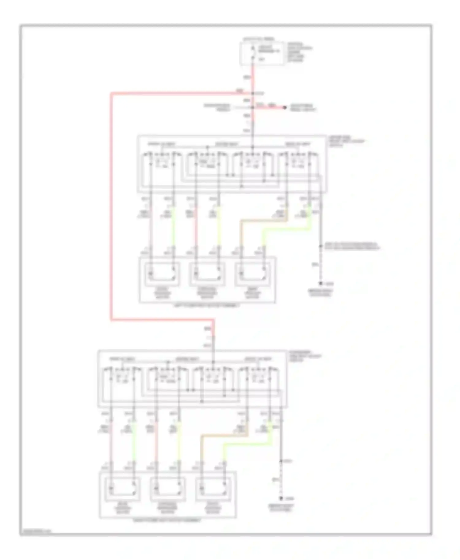 Taurus Ford IV (1999-2004): Power seats circuit