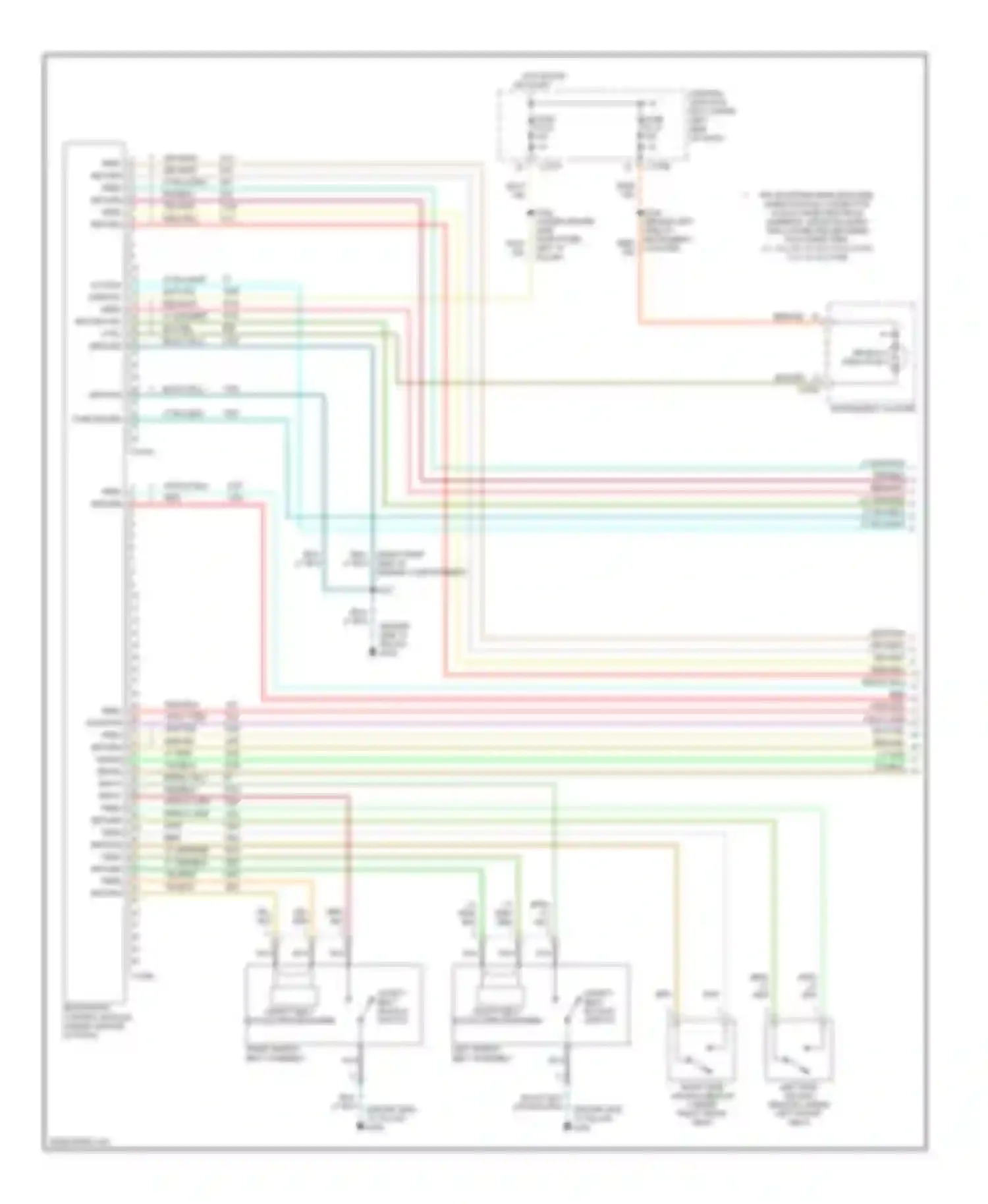 Taurus Ford IV (1999-2004): Supplemental restraint circuit (1 of 2)