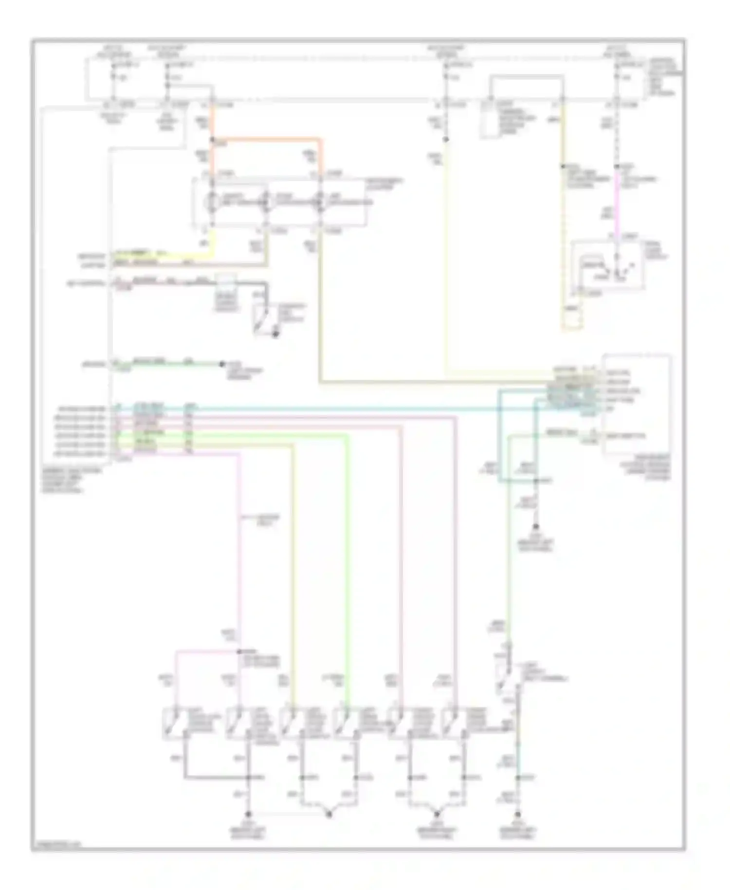Taurus Ford IV (1999-2004): Warning system circuits