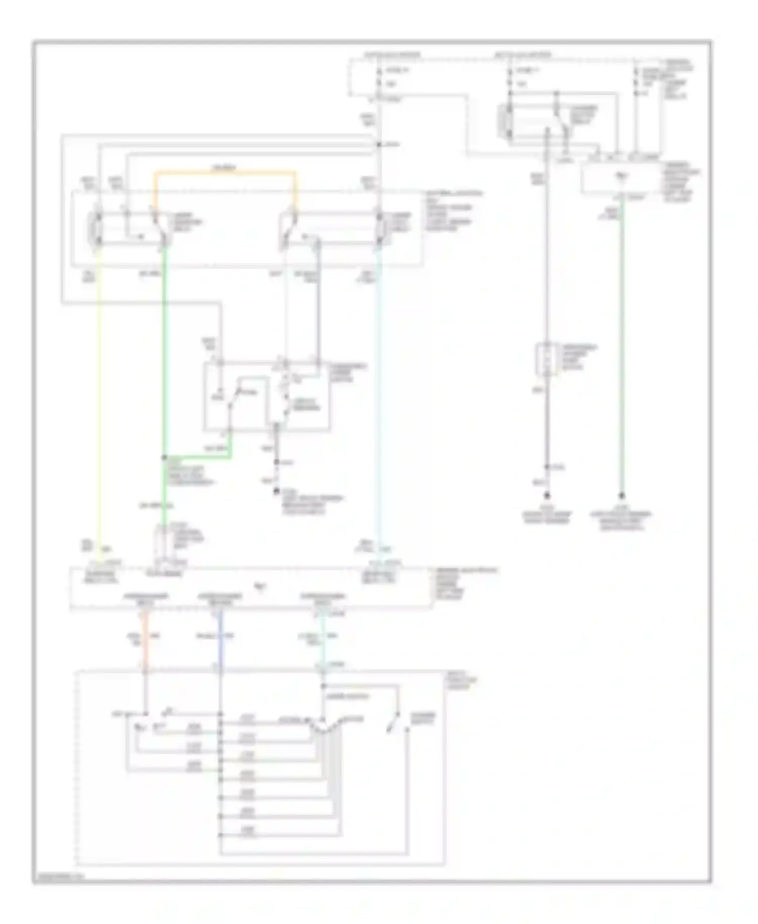 Taurus Ford IV (1999-2004): Front washer/wiper circuit