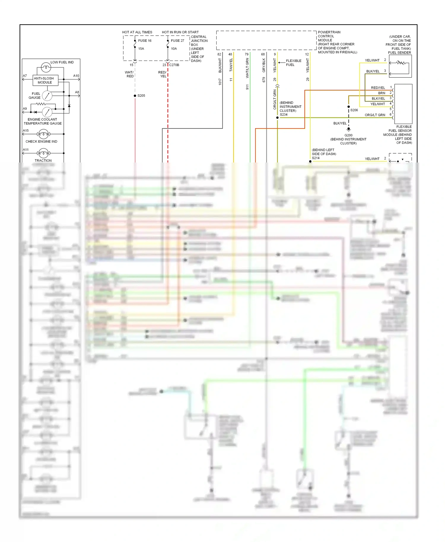 Ford Taurus IV (1999-2004) abs wiring diagram  (1 of 1)