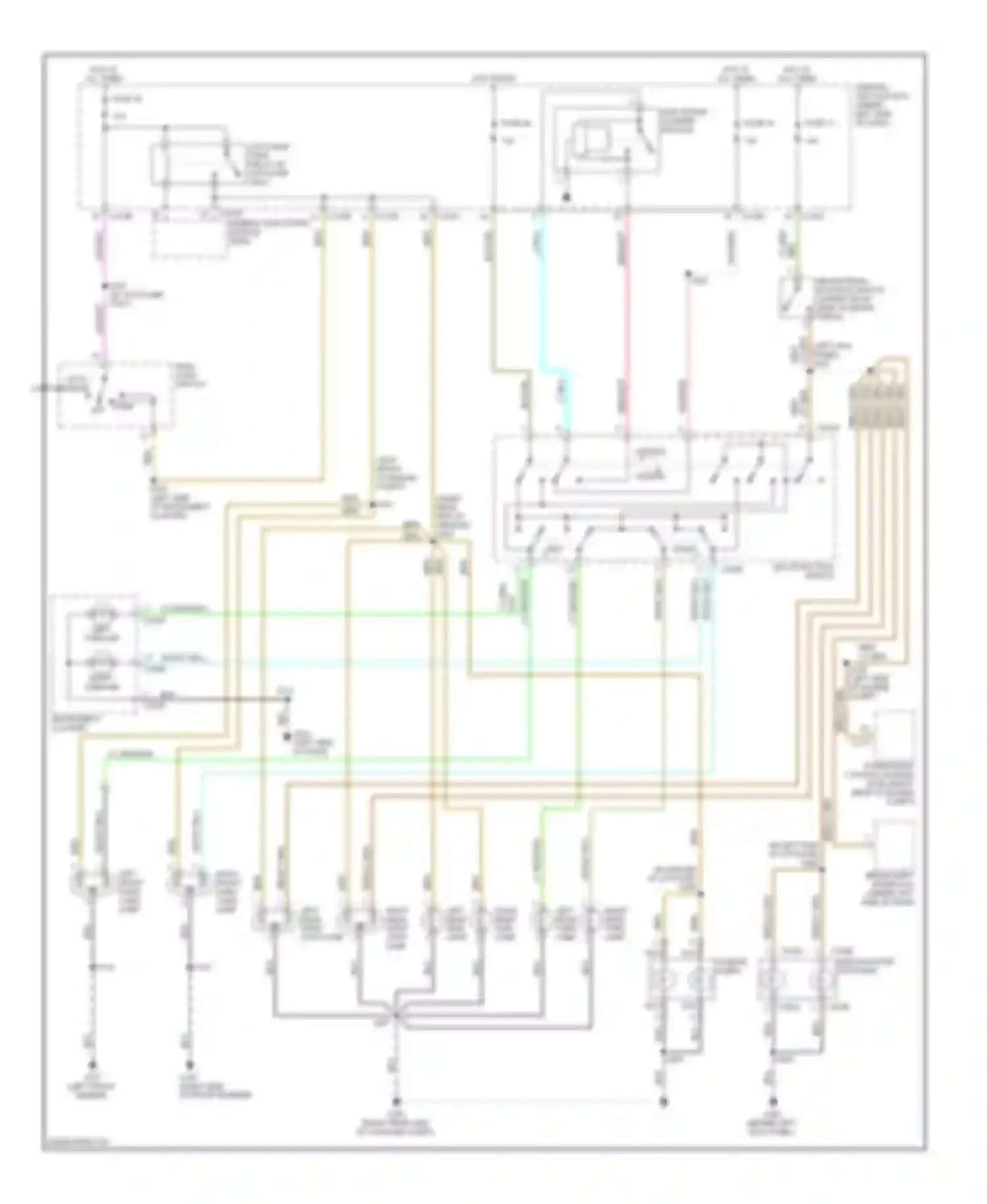 Wiring diagram auto- lamp headlmp for Ford Taurus IV (1999-2004) (2 of 2)