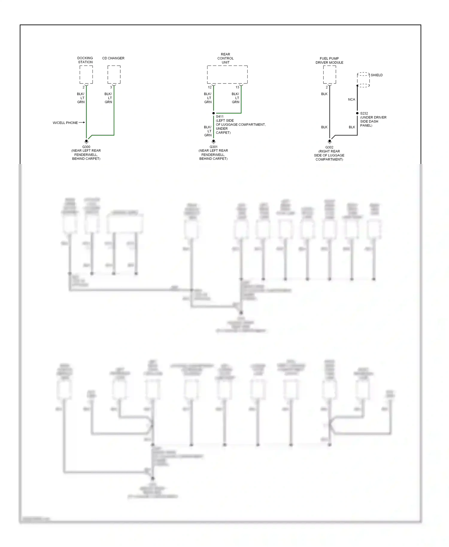 Ford Taurus IV (1999-2004) blk wiring diagram  (28 of 62)