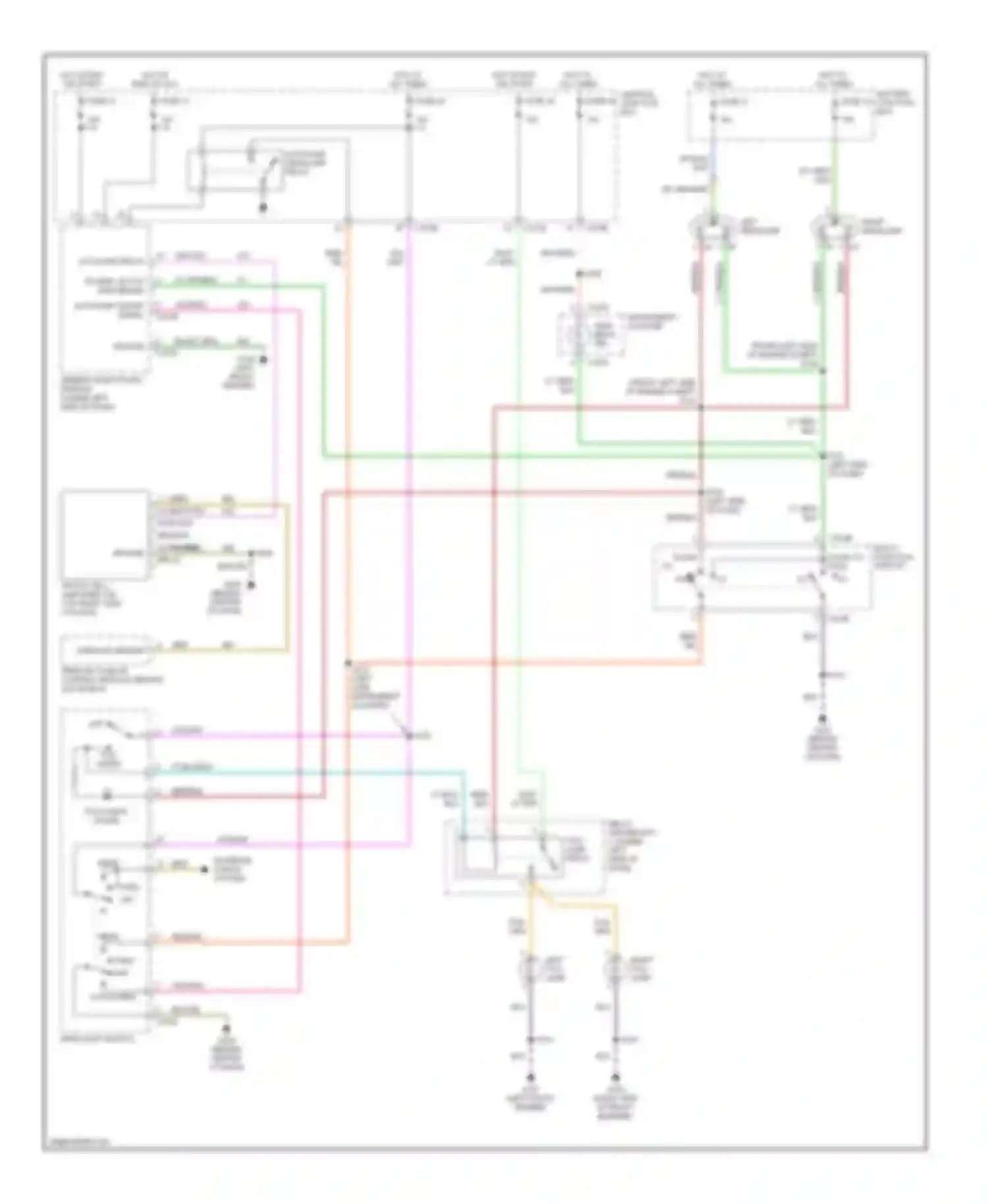 Wiring diagram dk grn/org for Ford Taurus IV (1999-2004) (2 of 14)