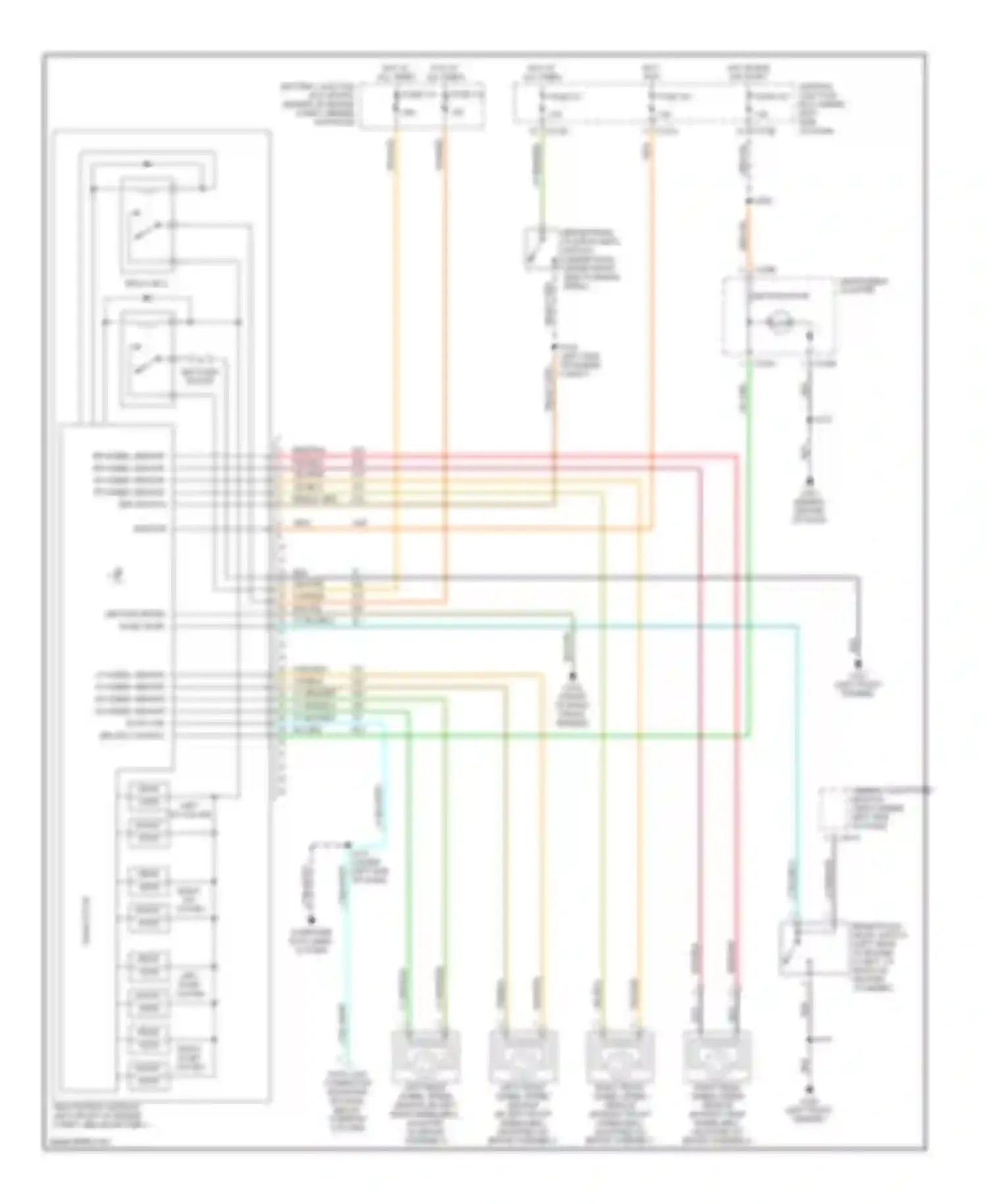 Wiring diagram ground brake fluid level for Ford Taurus IV (1999-2004) (1 of 1)
