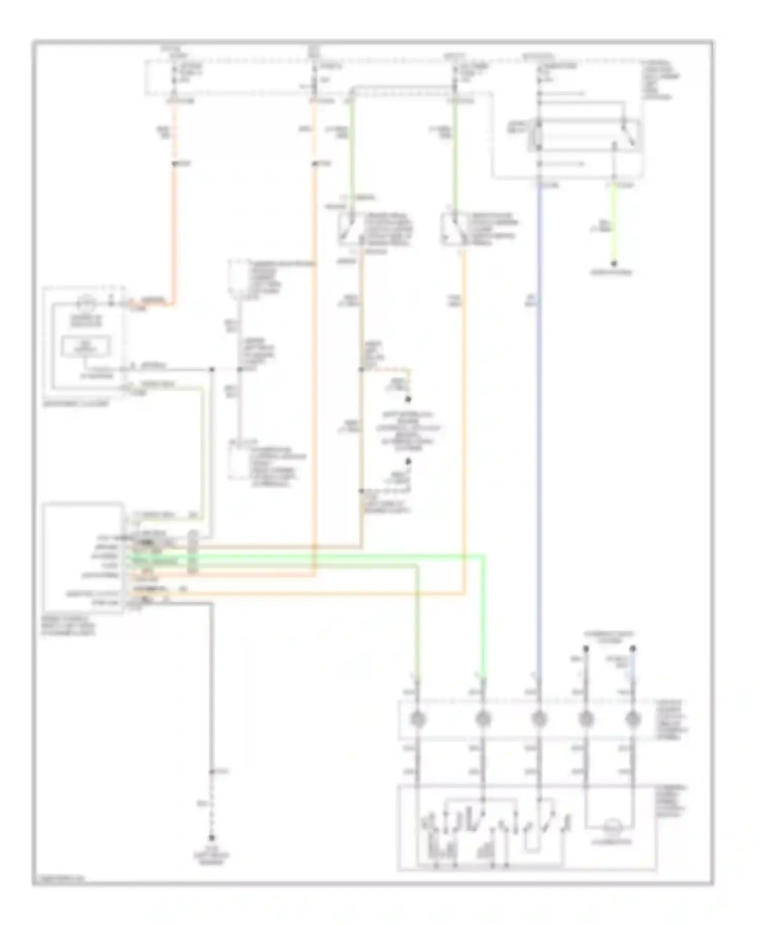 Wiring diagram org/lt blu for Ford Taurus IV (1999-2004) (1 of 5)