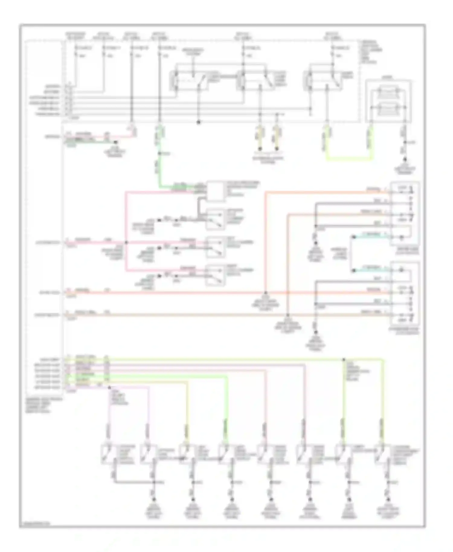 Wiring diagram pnk/lt grn for Ford Taurus IV (1999-2004) (2 of 11)