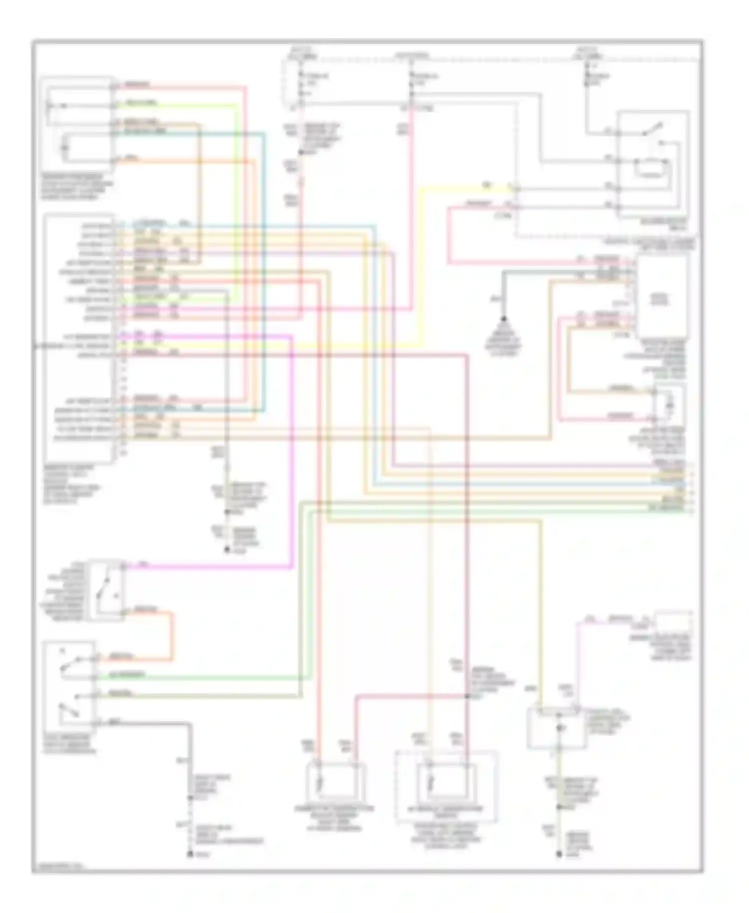 Wiring diagram red/wht for Ford Taurus IV (1999-2004) (1 of 11)