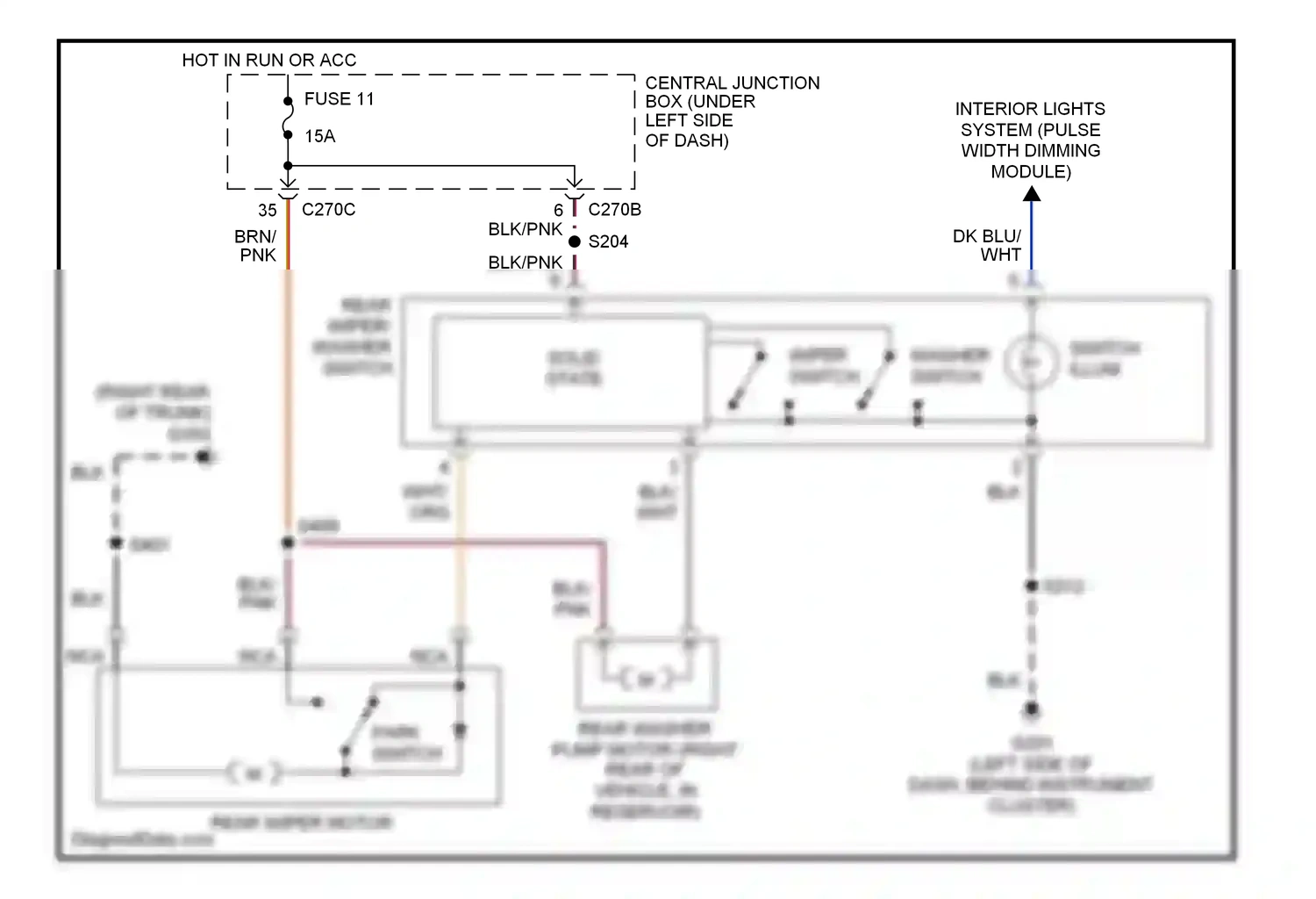 Ford Taurus IV (1999-2004) solid state wiring diagram  (7 of 8)
