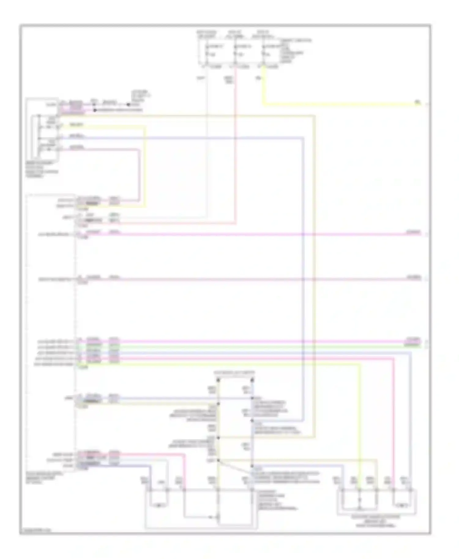 Taurus Ford V (2007-2009): Auxiliary a/c circuit (1 of 2)