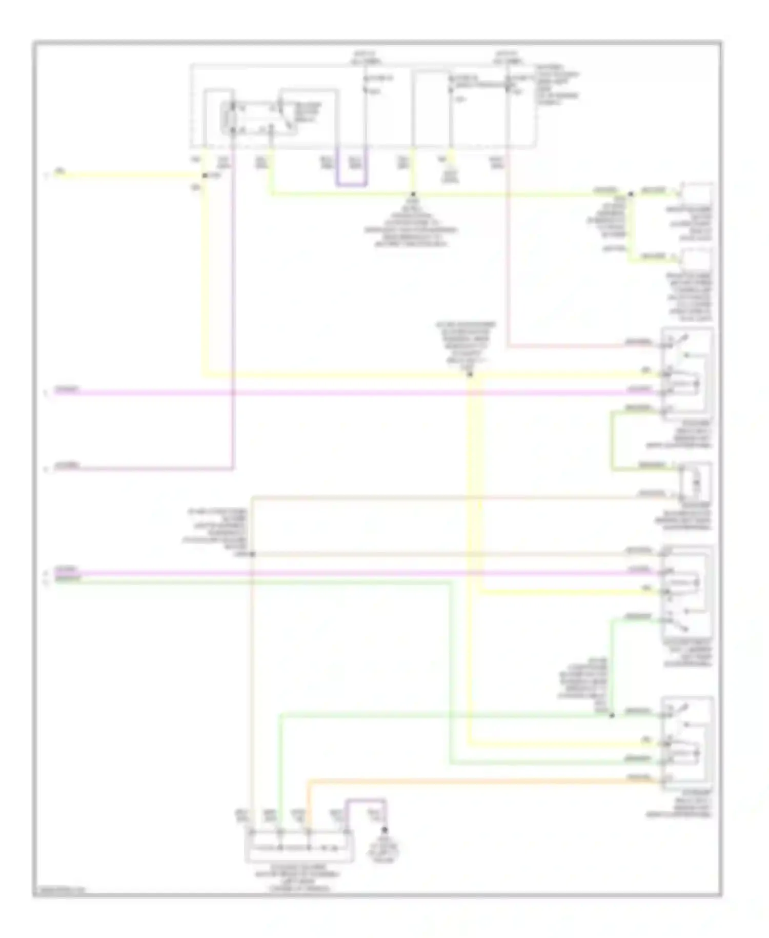 Taurus Ford V (2007-2009): Auxiliary a/c circuit (2 of 2)