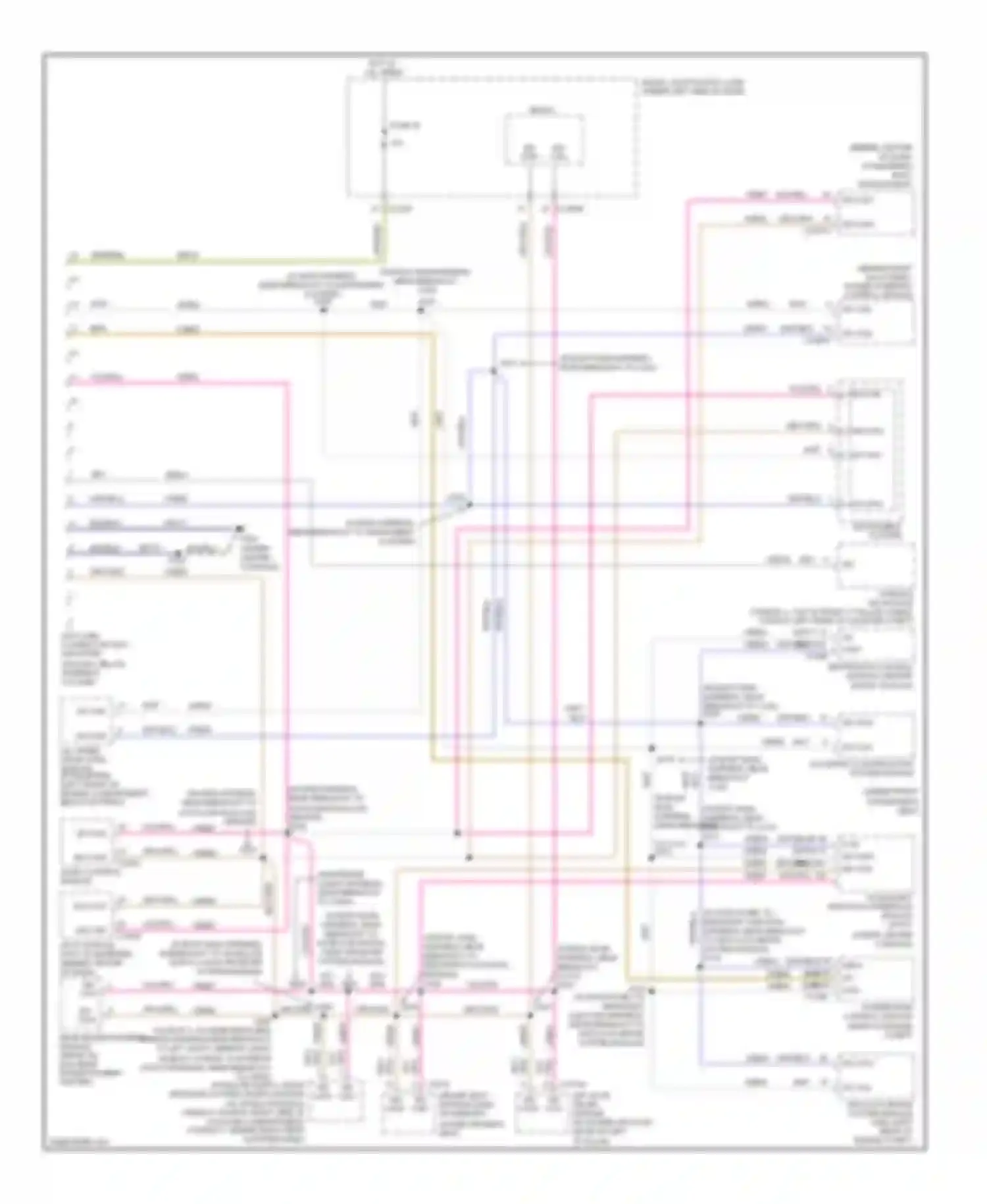 Taurus Ford V (2007-2009): Computer data lines circuit