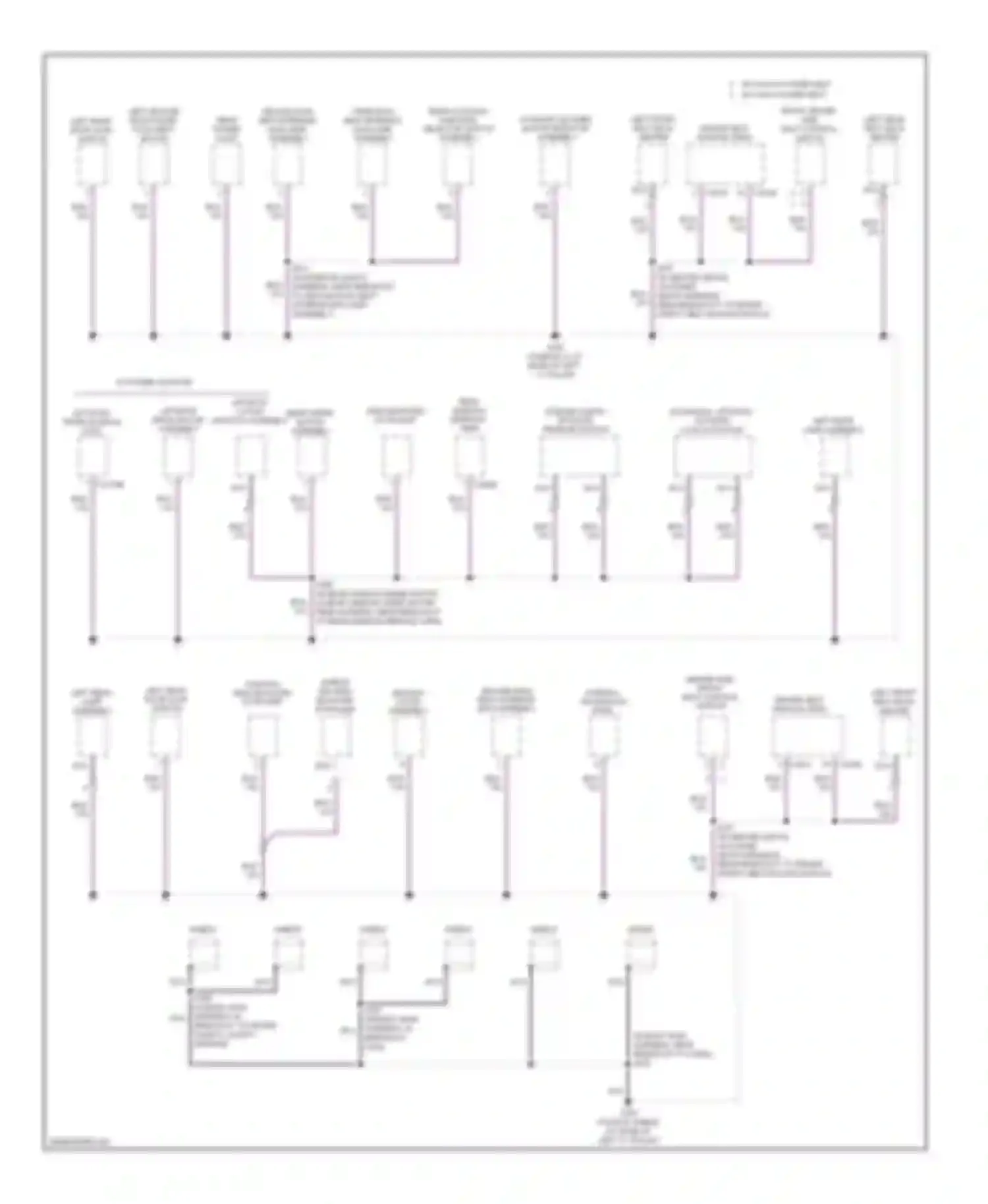 Taurus Ford V (2007-2009): Ground distribution circuit (3 of 4)