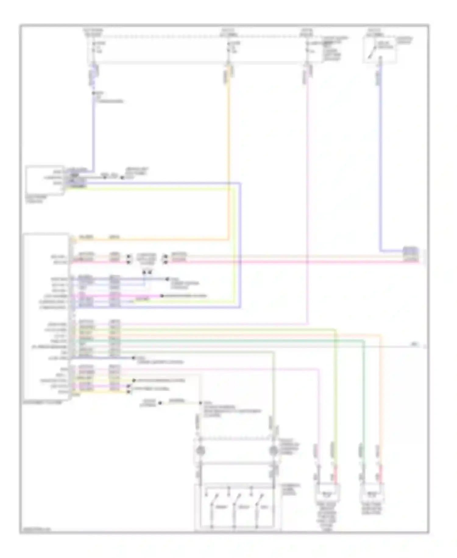 Taurus Ford V (2007-2009): Instrument cluster circuit (1 of 2)