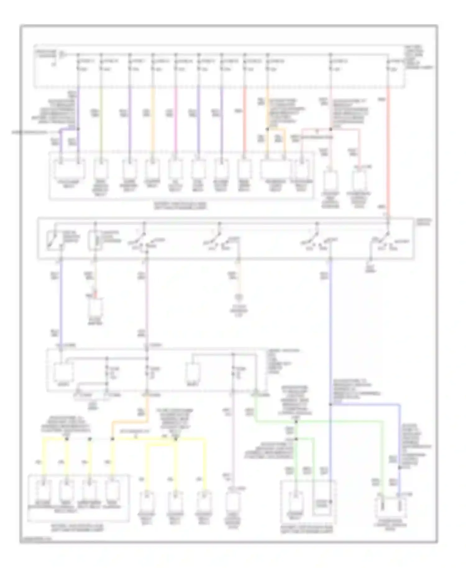 Taurus Ford V (2007-2009): Power distribution circuit (2 of 4)
