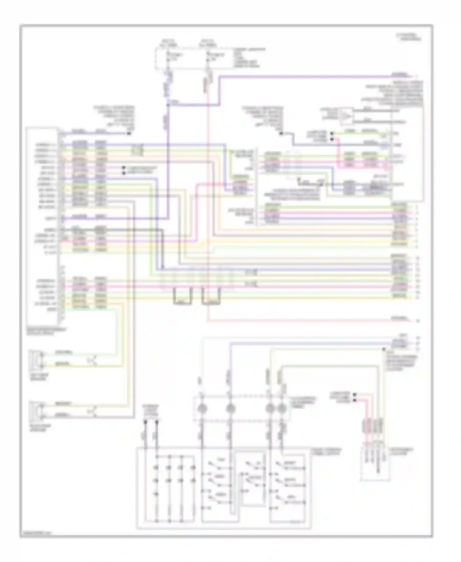 Taurus Ford V (2007-2009): Rear entertainment radio circuit (1 of 2)