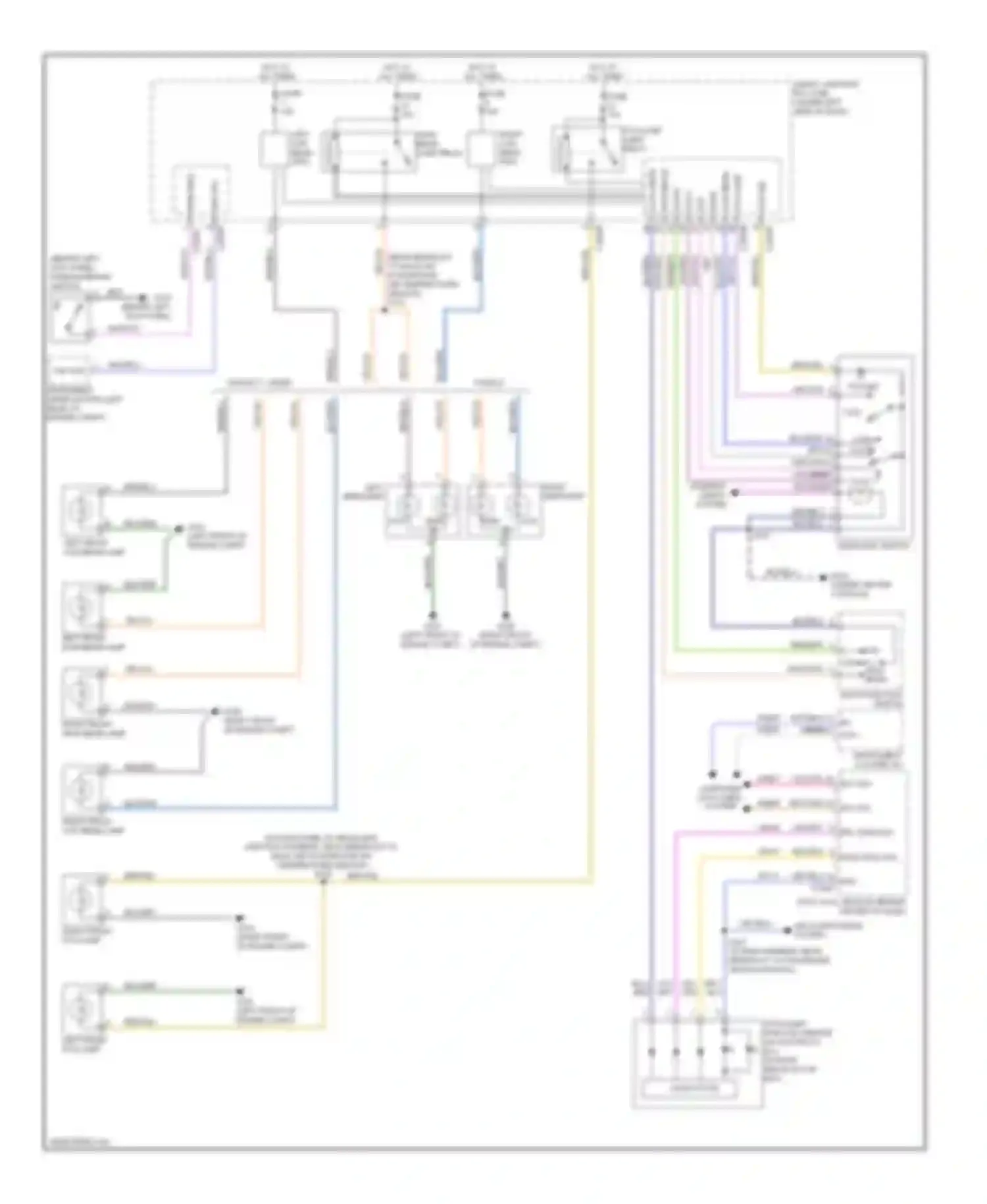 Wiring diagram multi- function switch for Ford Taurus V (2007-2009)