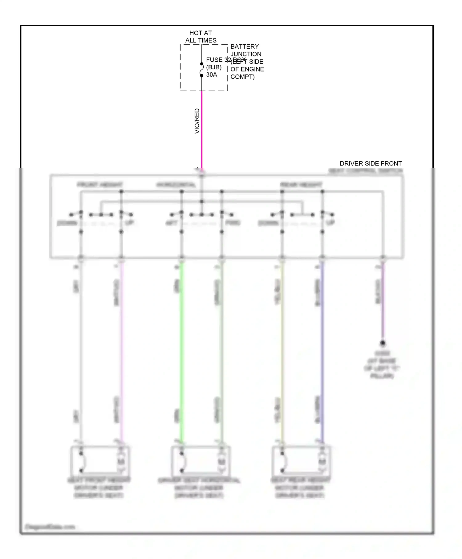 Ford Taurus V (2007-2009) blk/vio wiring diagram  (17 of 19)