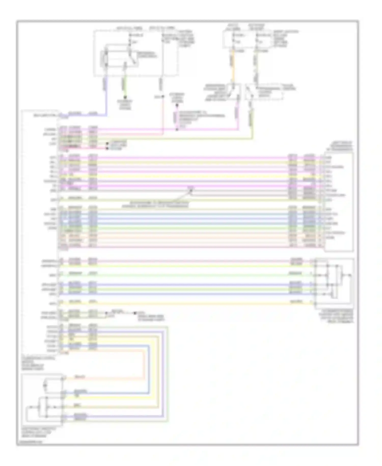 Wiring diagram etcref tacm- tacm+ for Ford Taurus V (2007-2009)
