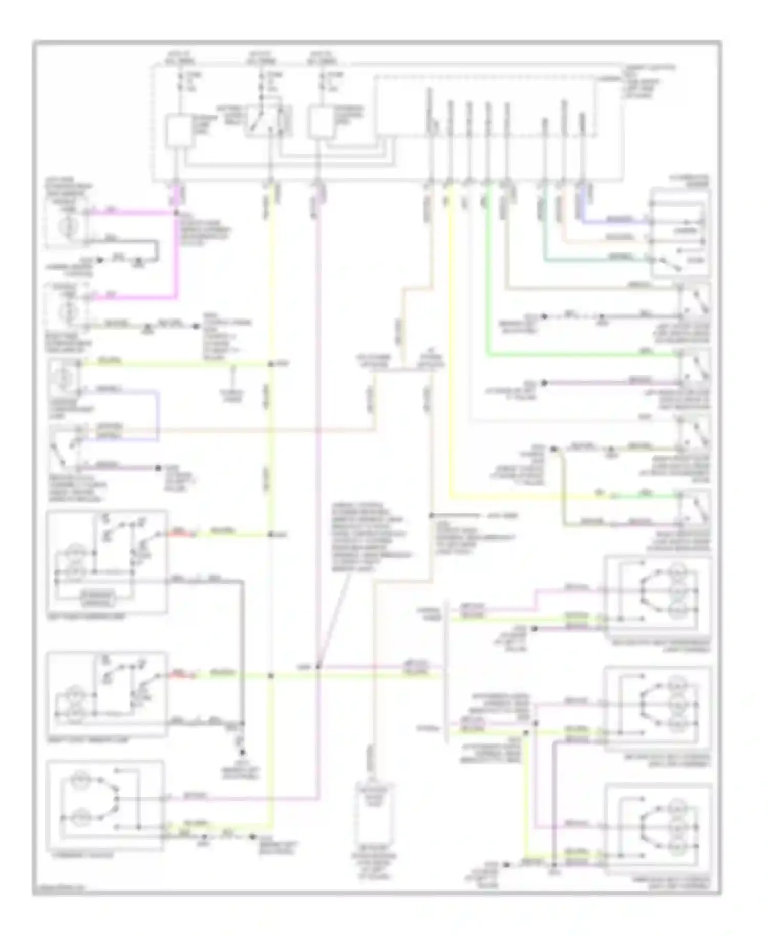 Wiring diagram homelink module for Ford Taurus V (2007-2009)