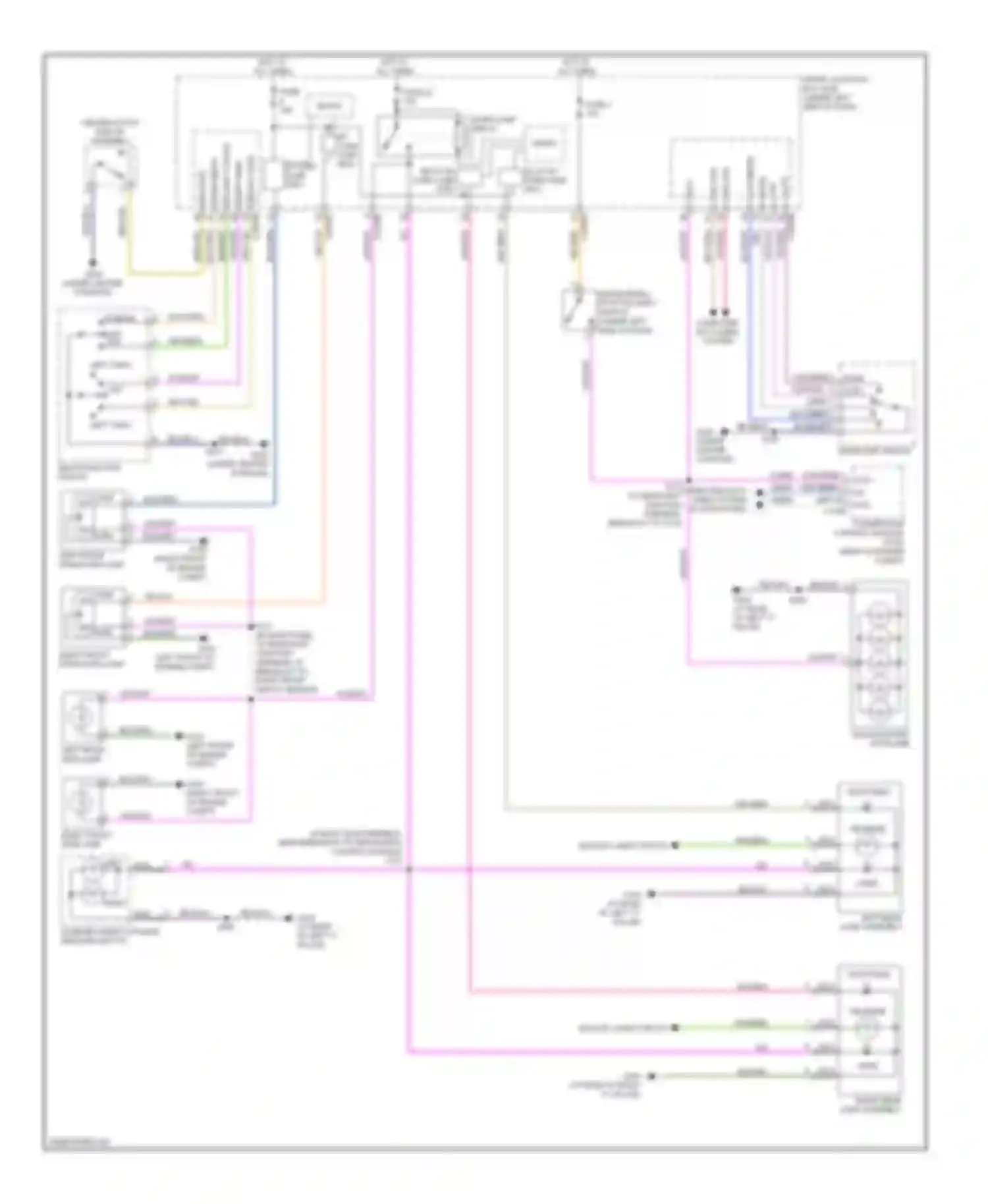 Wiring diagram multi- function switch for Ford Taurus V (2007-2009)