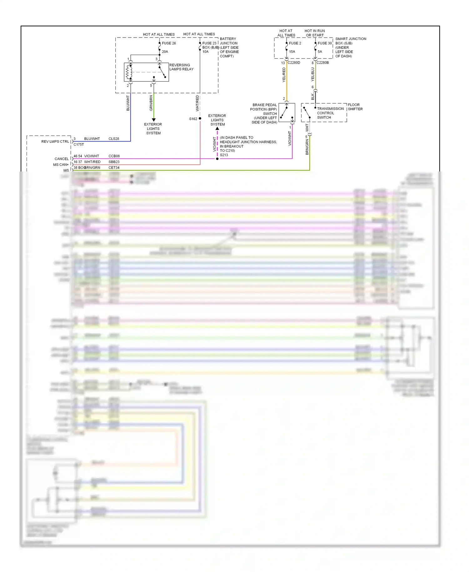 Ford Taurus V (2007-2009) hot in run or start wiring diagram  (1 of 10)