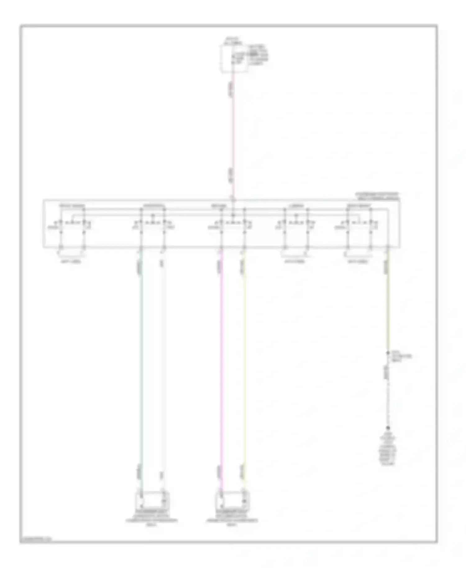 Wiring diagram up down for Ford Taurus V (2007-2009) (3 of 5)