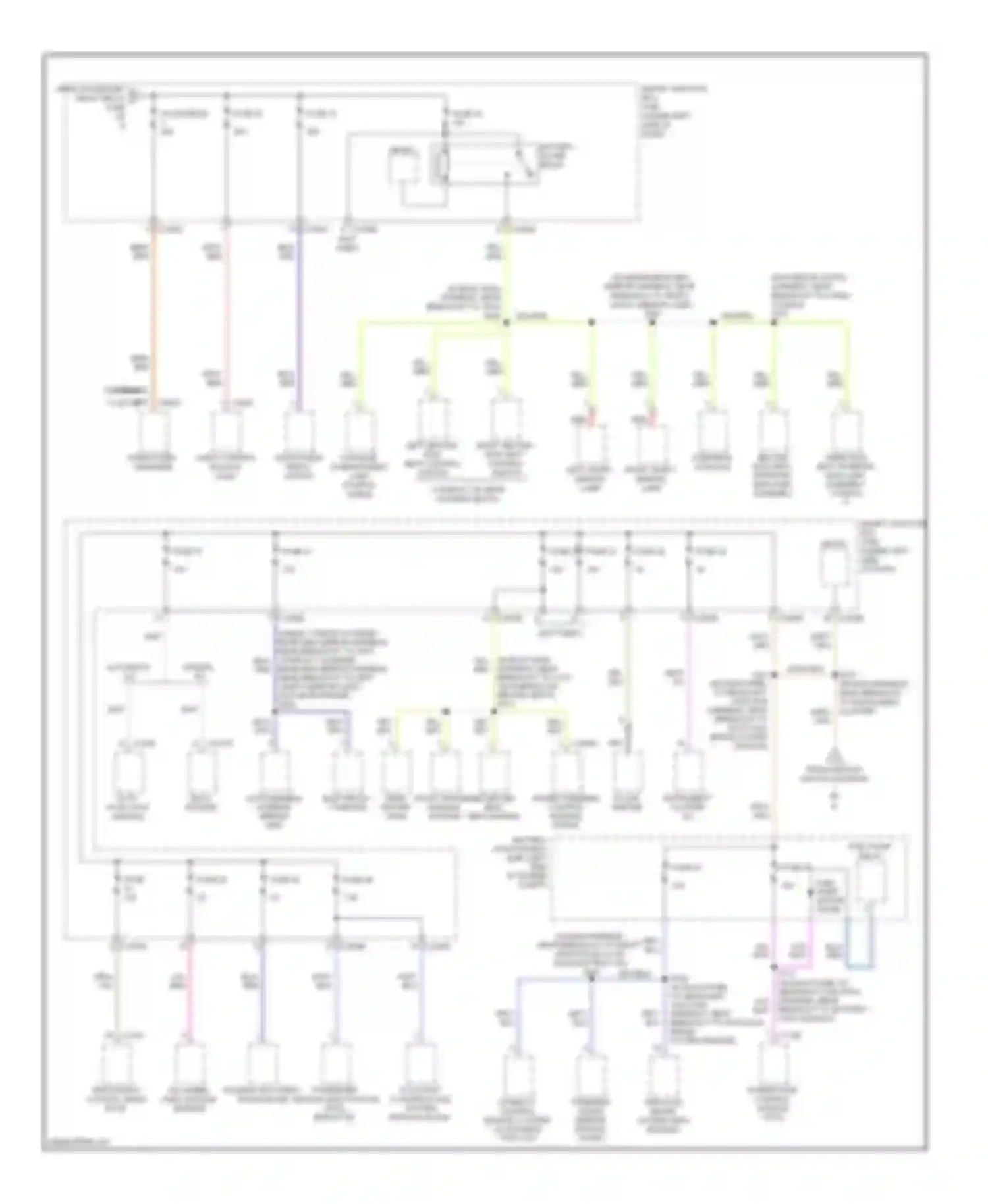 Wiring diagram breakout to anti-lock brake system module) for Ford Taurus V (2007-2009)