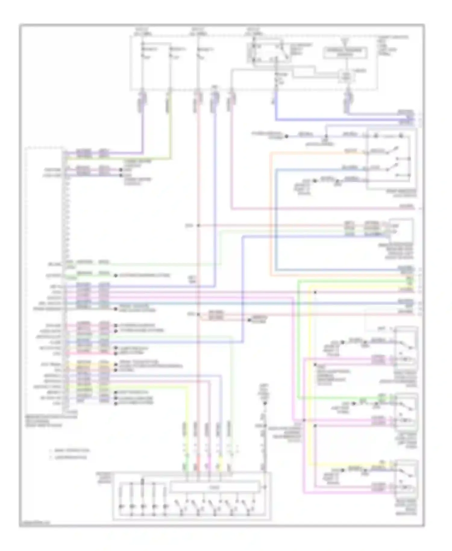 Taurus Ford VI (2009-2012): Forced entry circuit, with intelligent access (1 of 2)