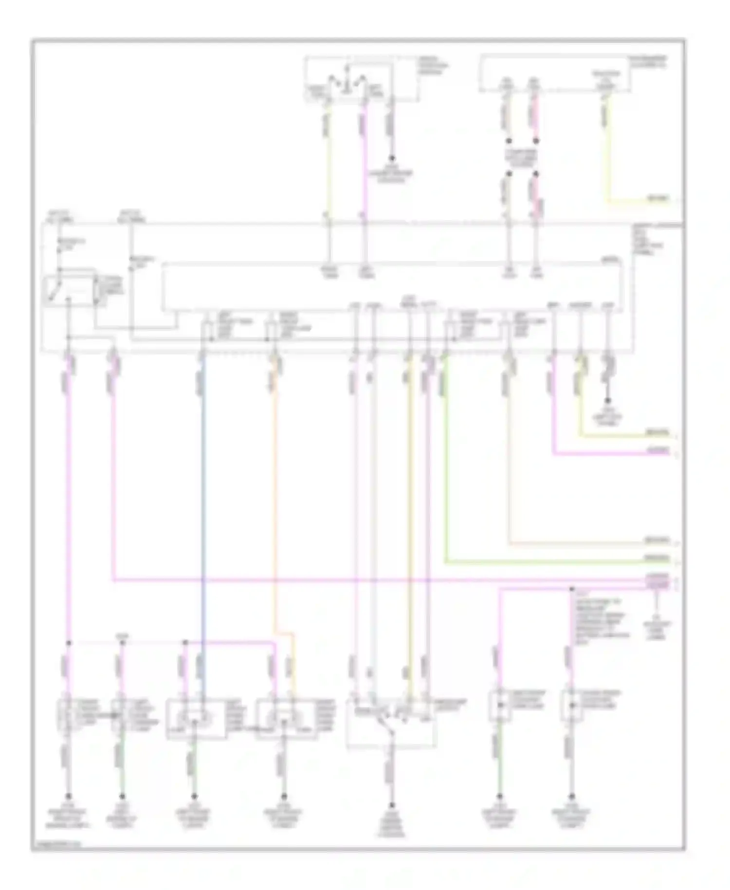 Taurus Ford VI (2009-2012): Exterior lamps circuit (1 of 2)