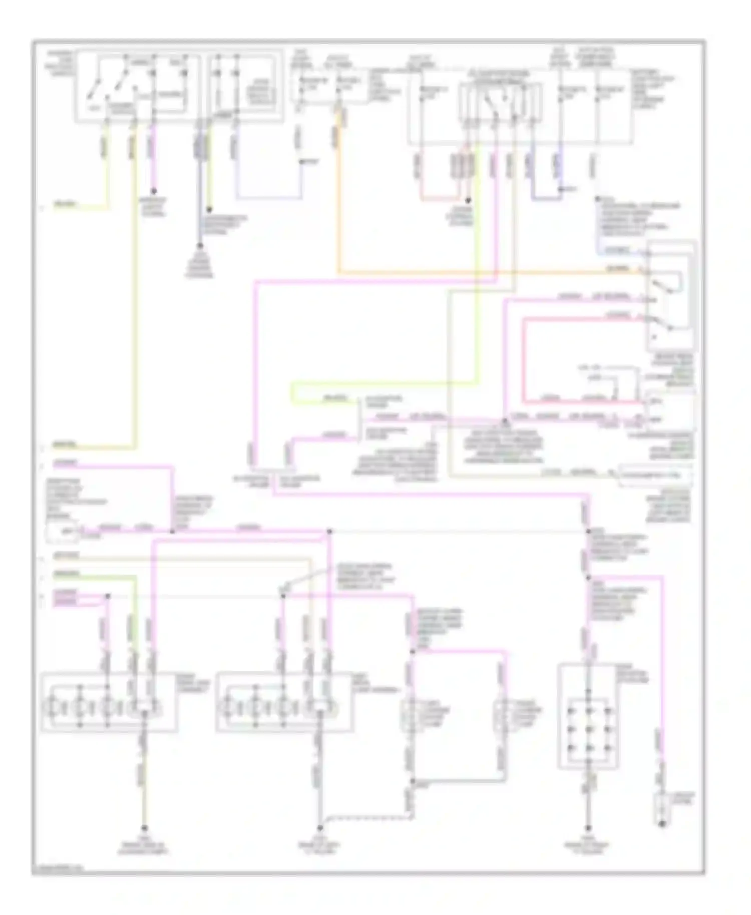 Taurus Ford VI (2009-2012): Exterior lamps circuit (2 of 2)