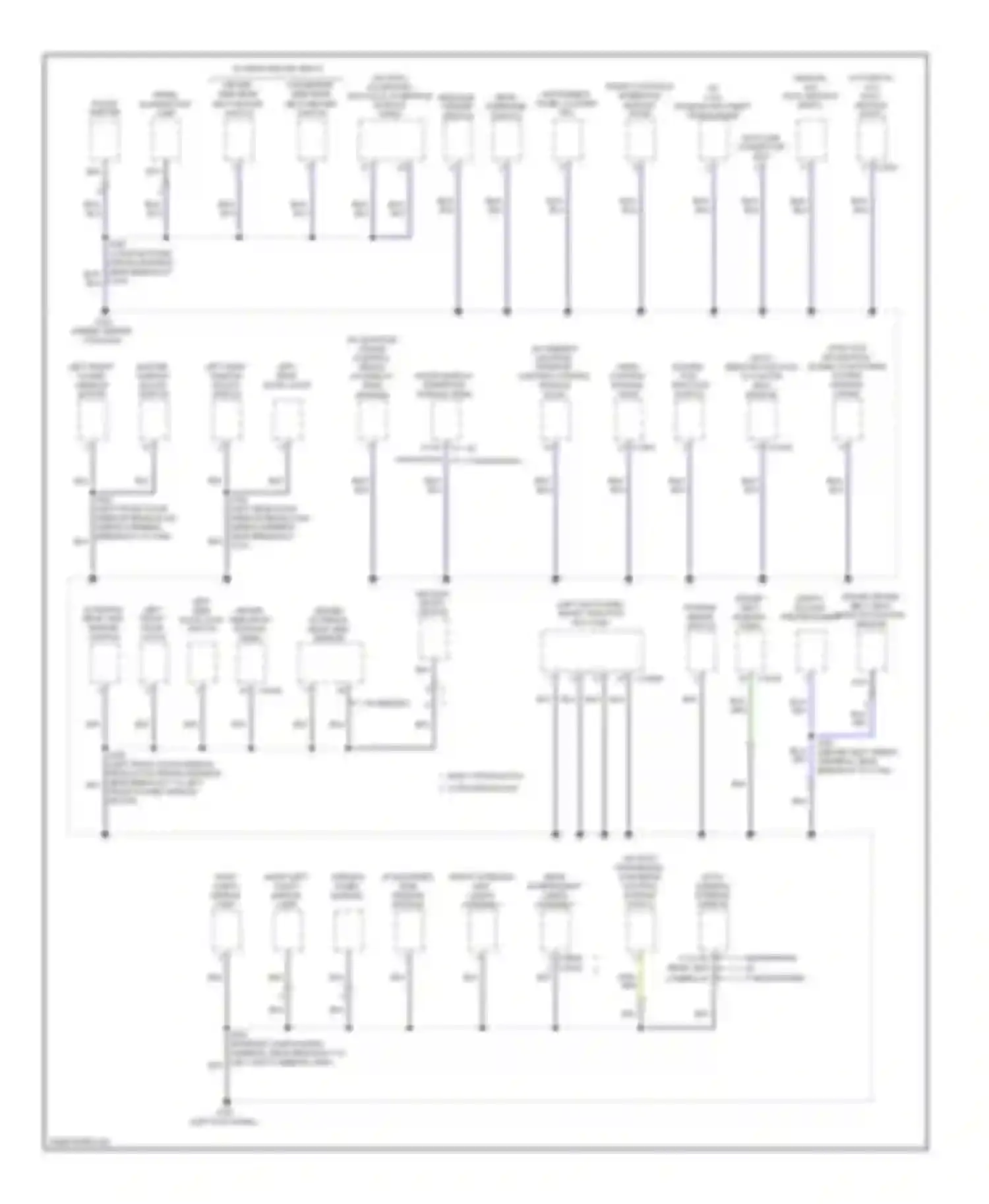 Taurus Ford VI (2009-2012): Ground distribution circuit (2 of 3)