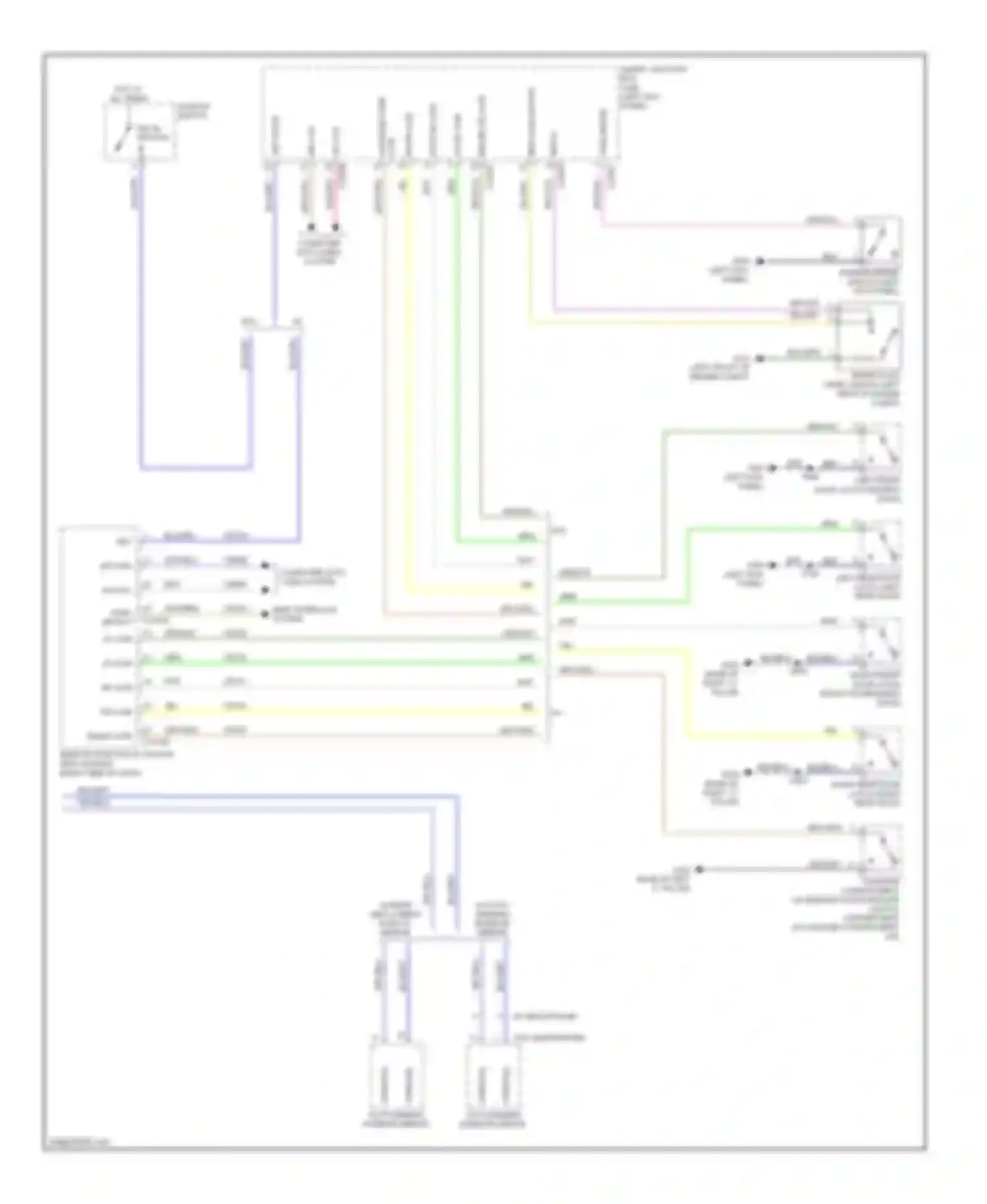 Taurus Ford VI (2009-2012): Instrument cluster circuit (2 of 2)