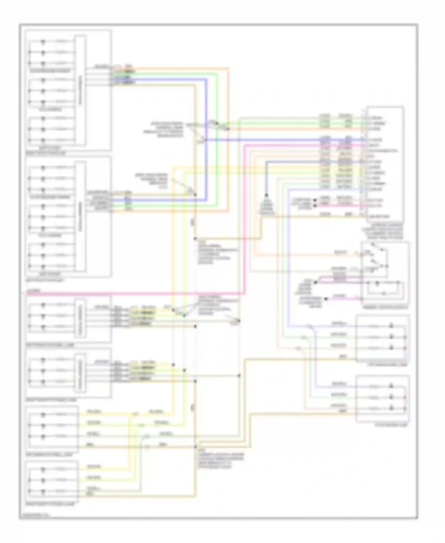 Taurus Ford VI (2009-2012): Courtesy lamps circuit (2 of 2)