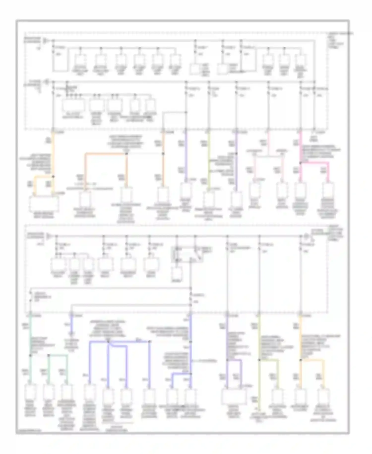 Taurus Ford VI (2009-2012): Power distribution circuit (3 of 5)