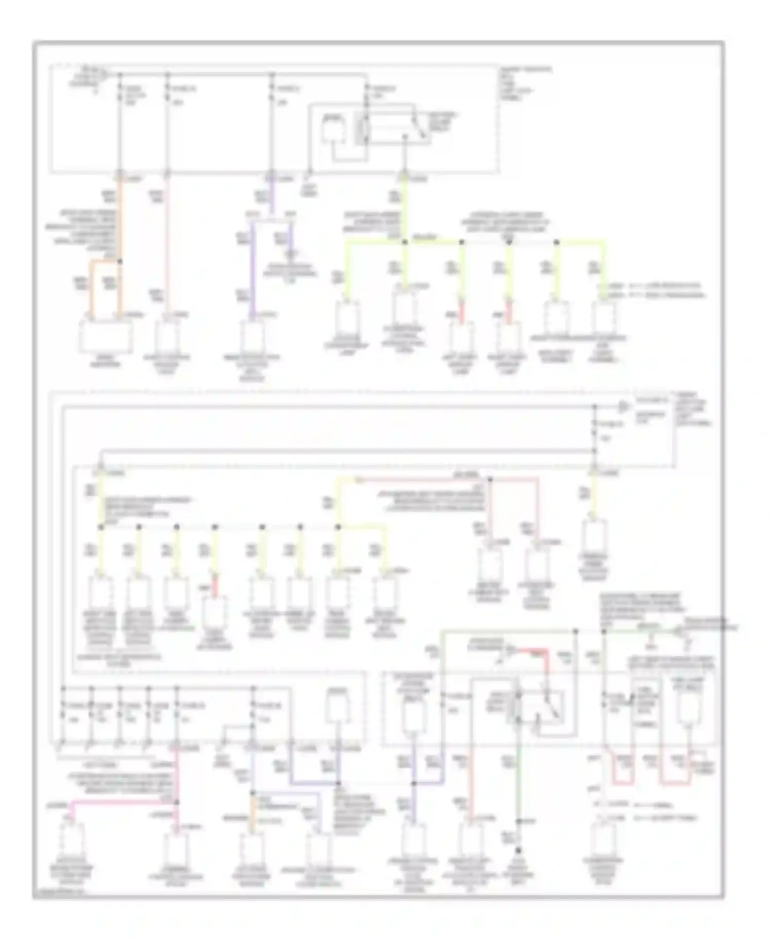 Taurus Ford VI (2009-2012): Power distribution circuit (4 of 5)