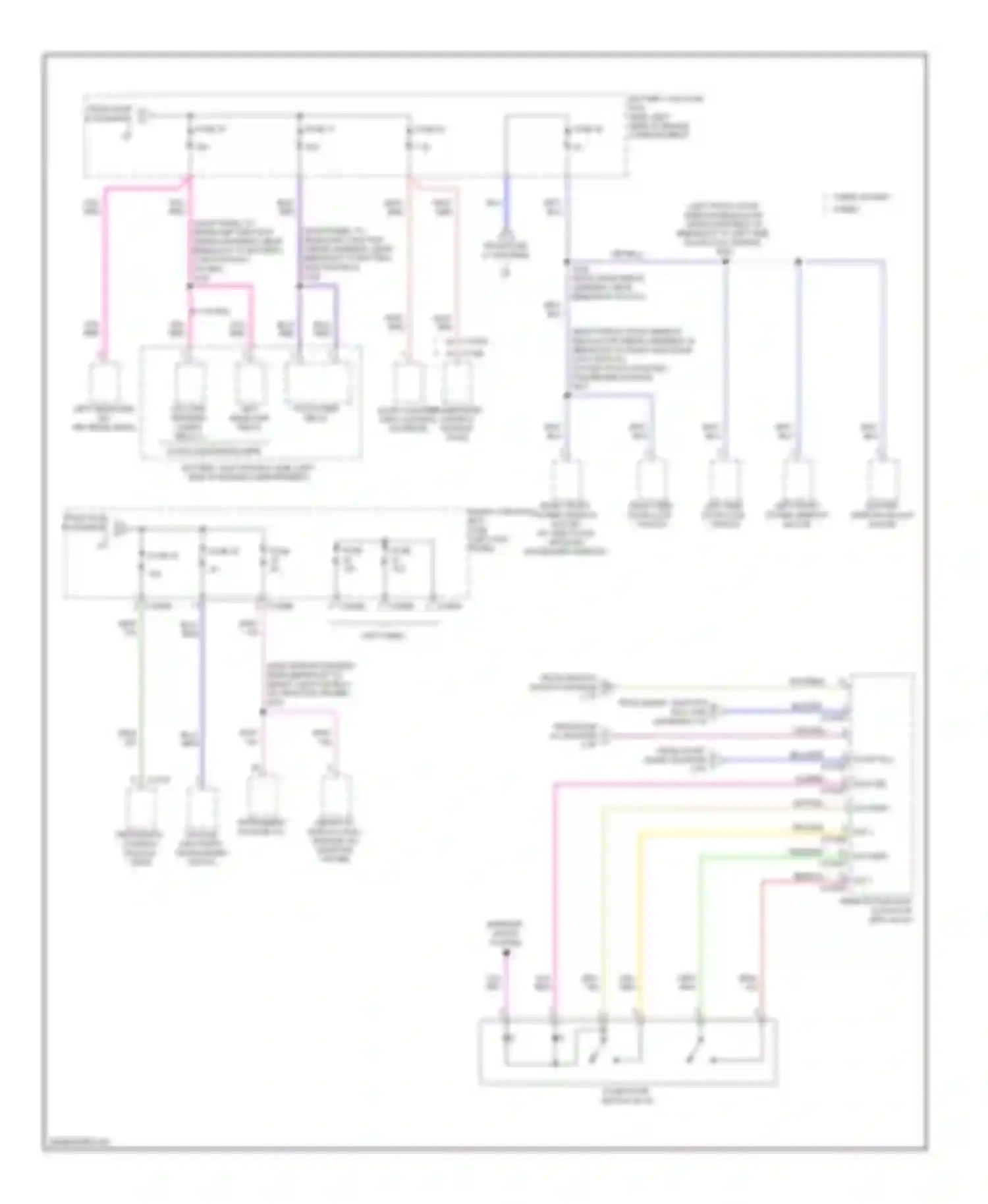 Taurus Ford VI (2009-2012): Power distribution circuit (5 of 5)