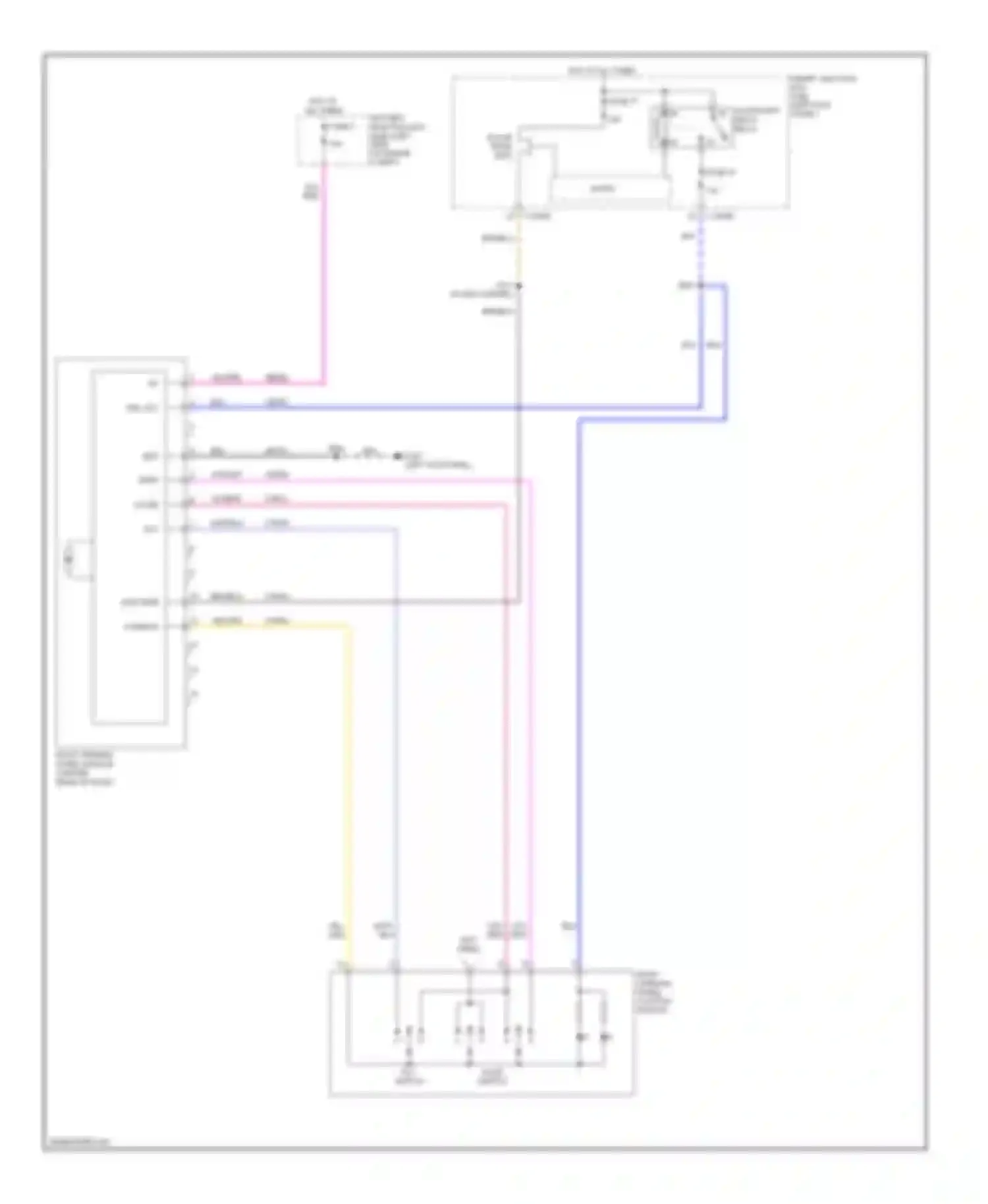 Taurus Ford VI (2009-2012): Power top/sunroof circuit