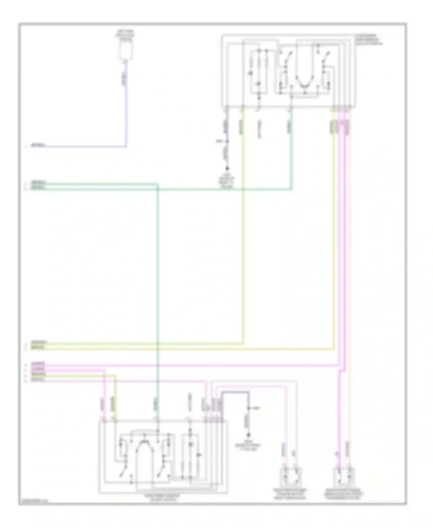 Taurus Ford VI (2009-2012): Power windows circuit, se, sel (2 of 2)